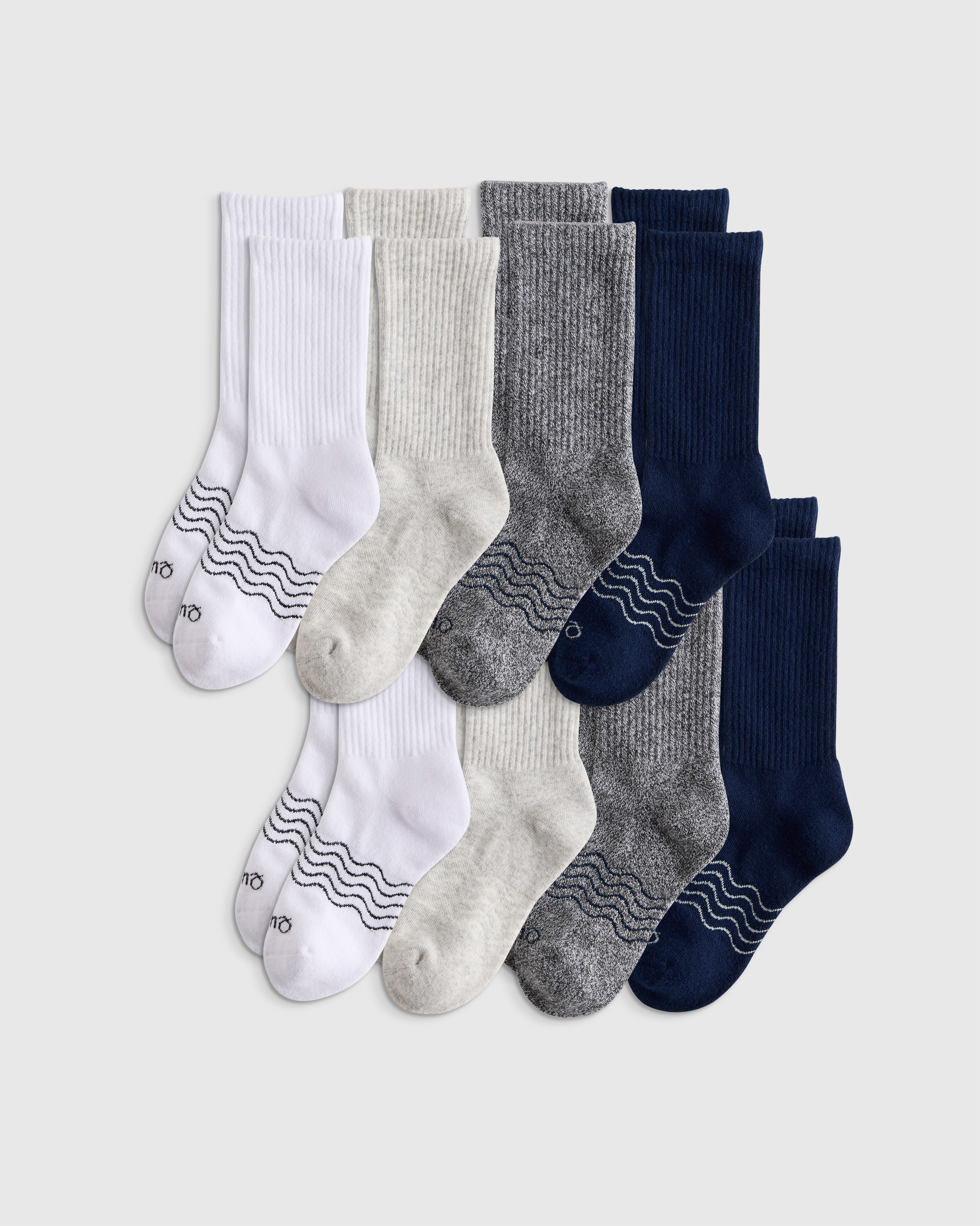Neutral Multi Organic Cotton Calf Sock 8-pack