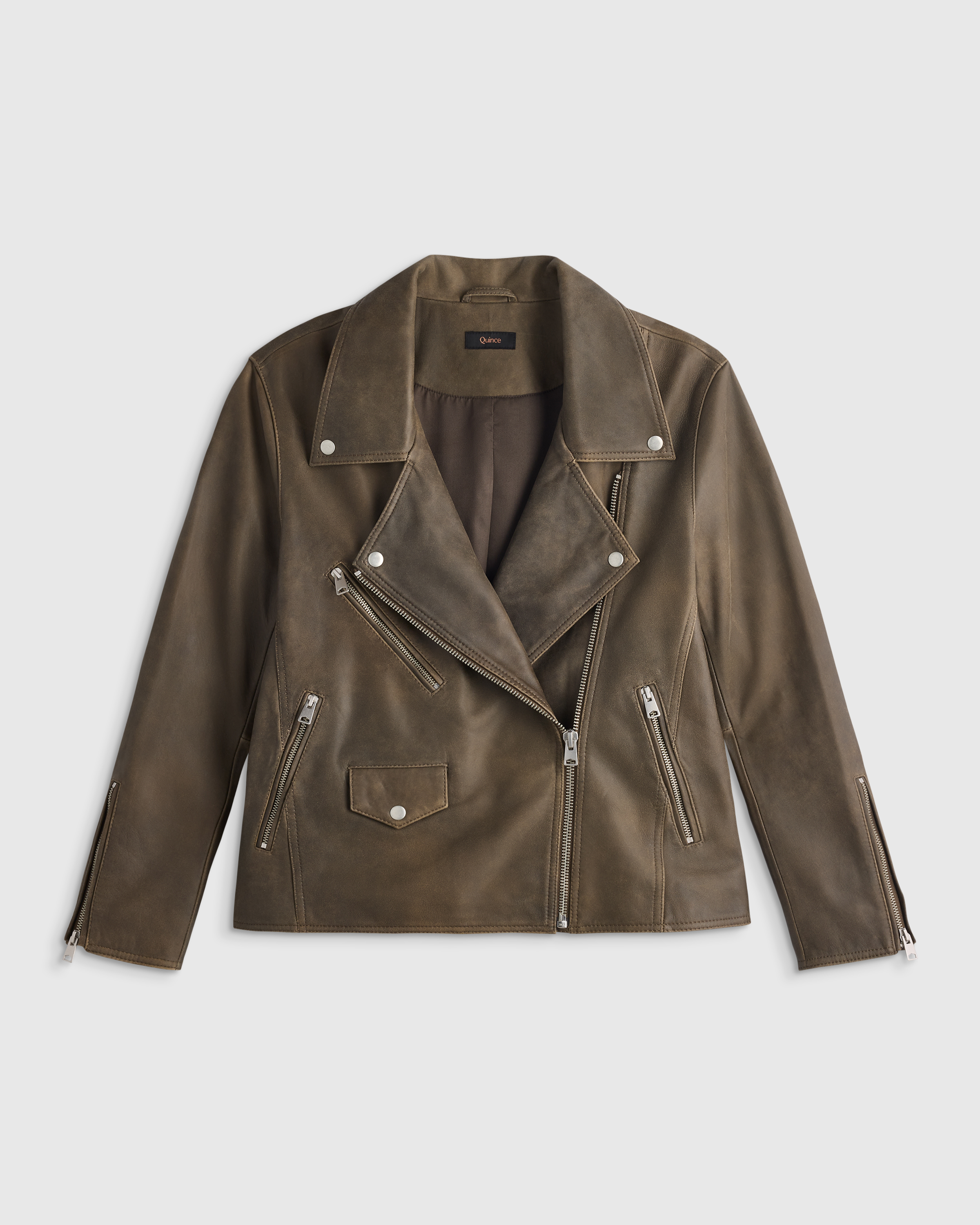 100% Leather Oversized Biker Jacket