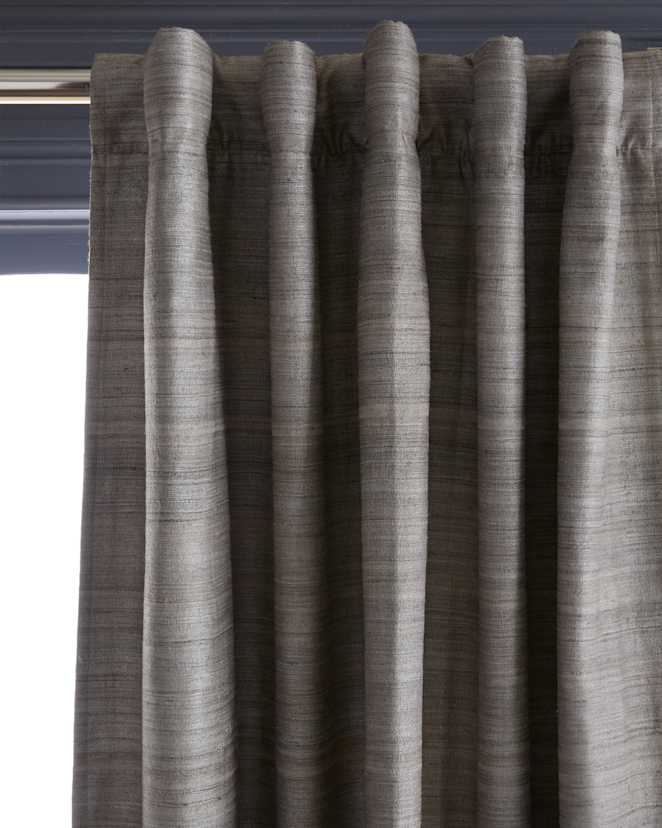 Curtain RawSilkBlackout Grey 722