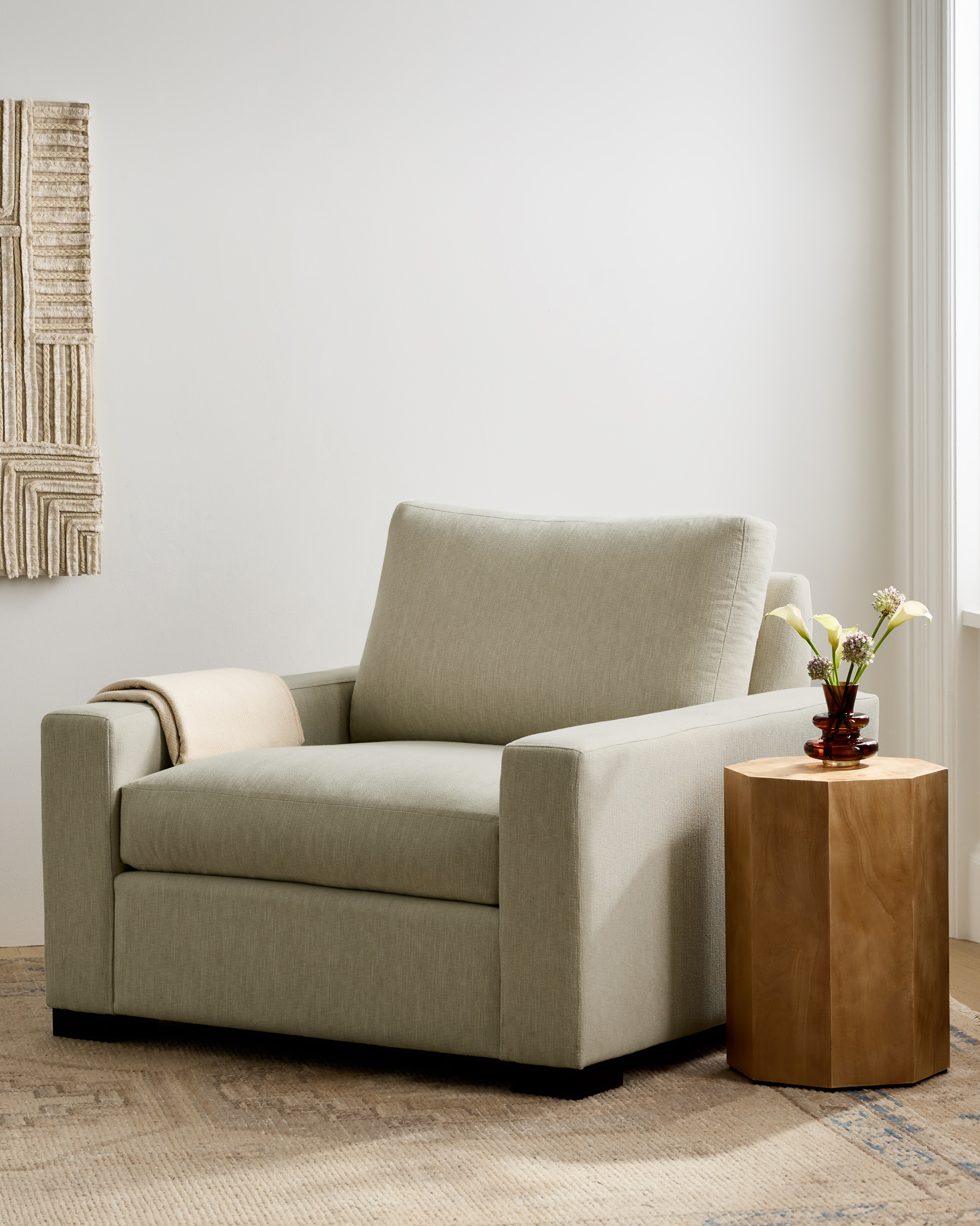 Stillman Performance Basketweave Accent Chair - Thumbnail 2