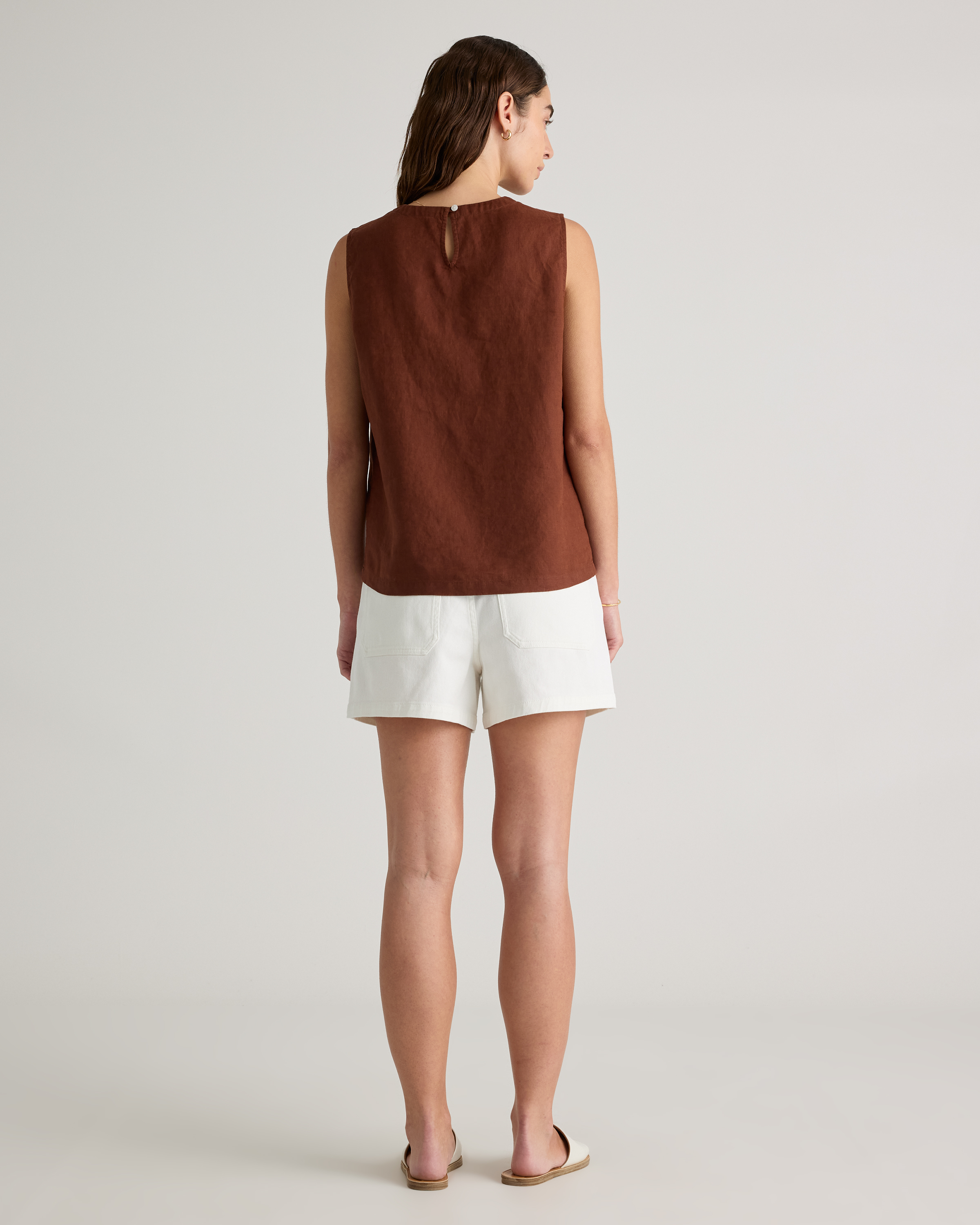 Organic Stretch Cotton Twill Utility Shorts