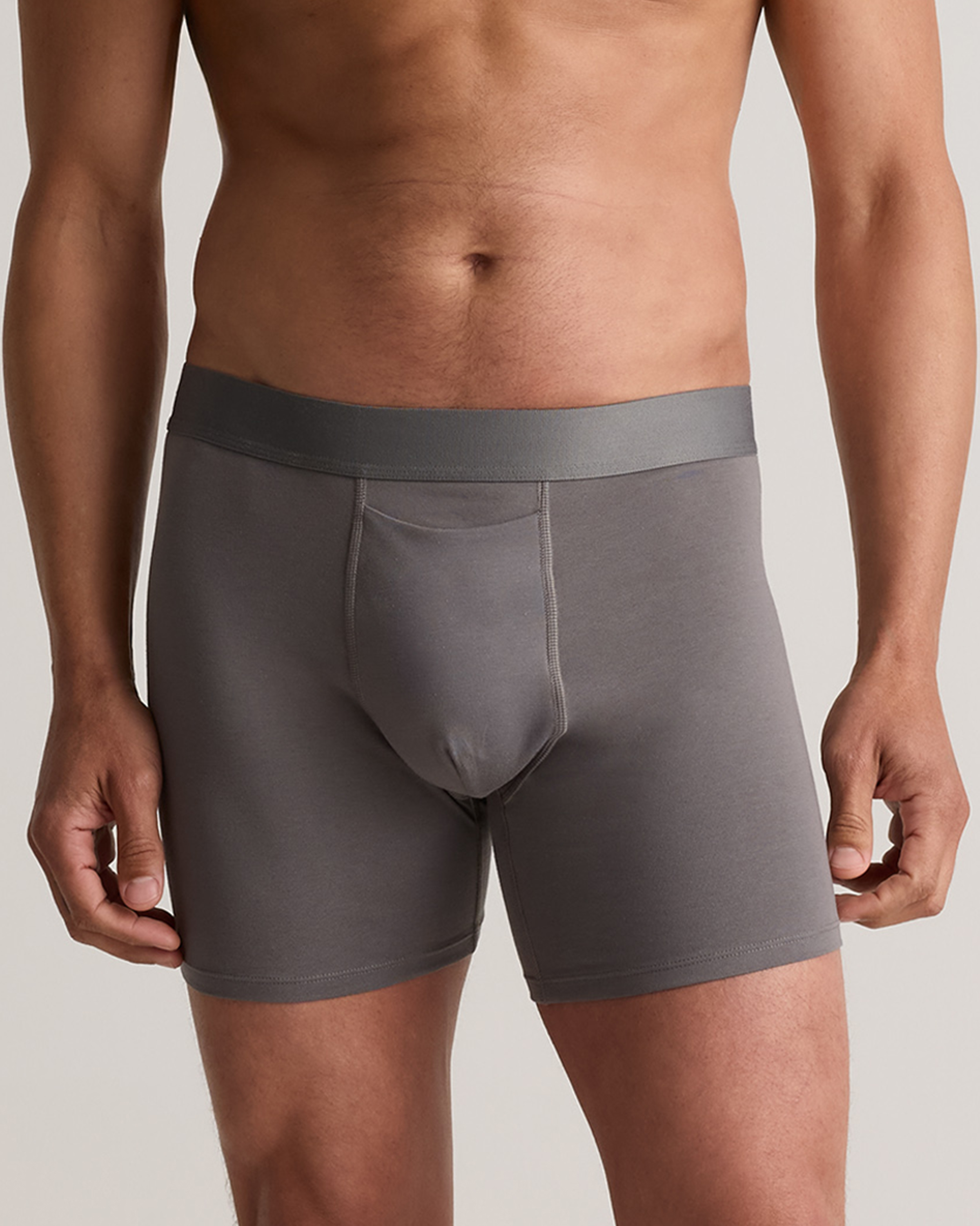 Grey Organic Cotton 4'' Trunk (3-pack)