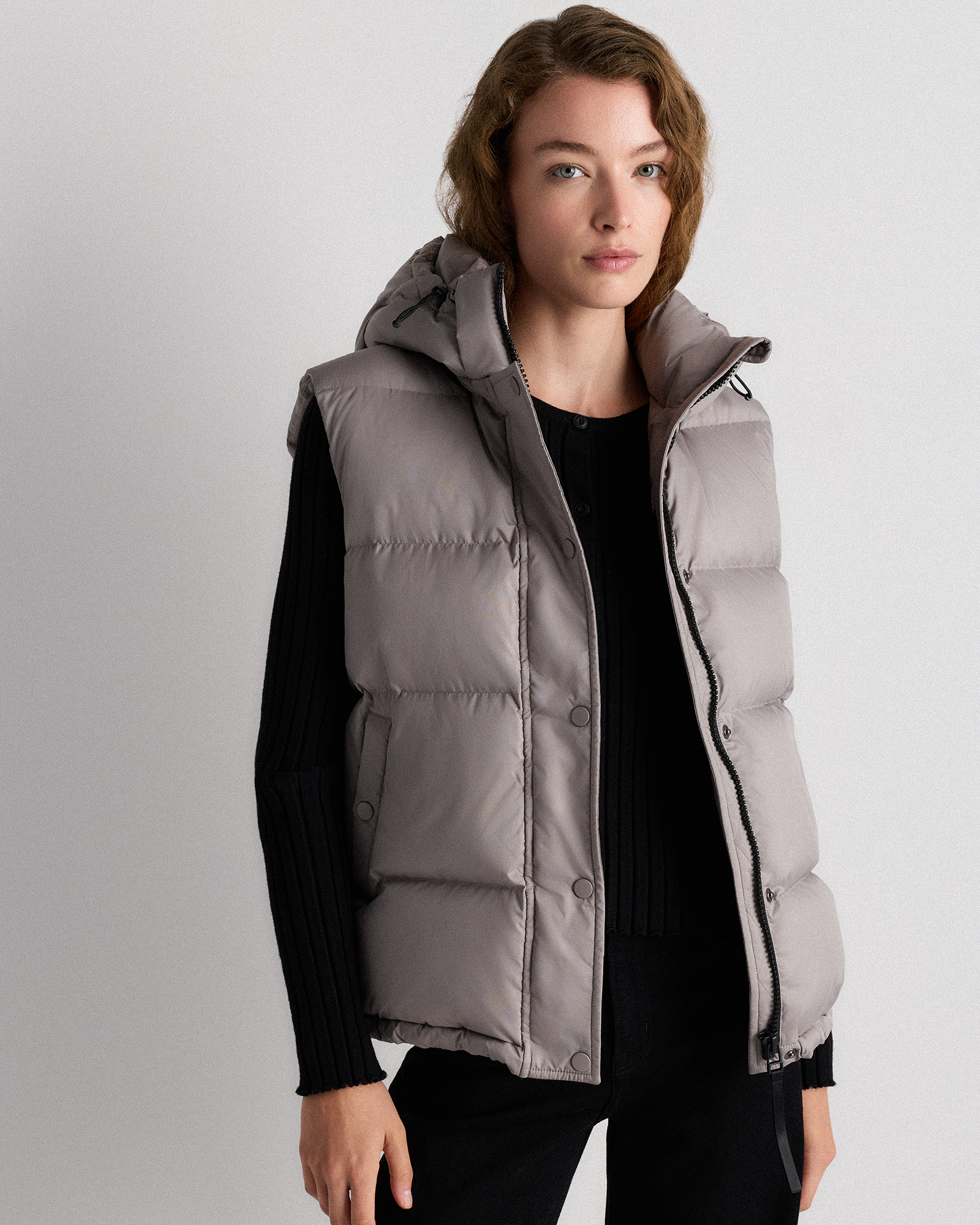 Morel Grey Responsible Down Puffer Vest
