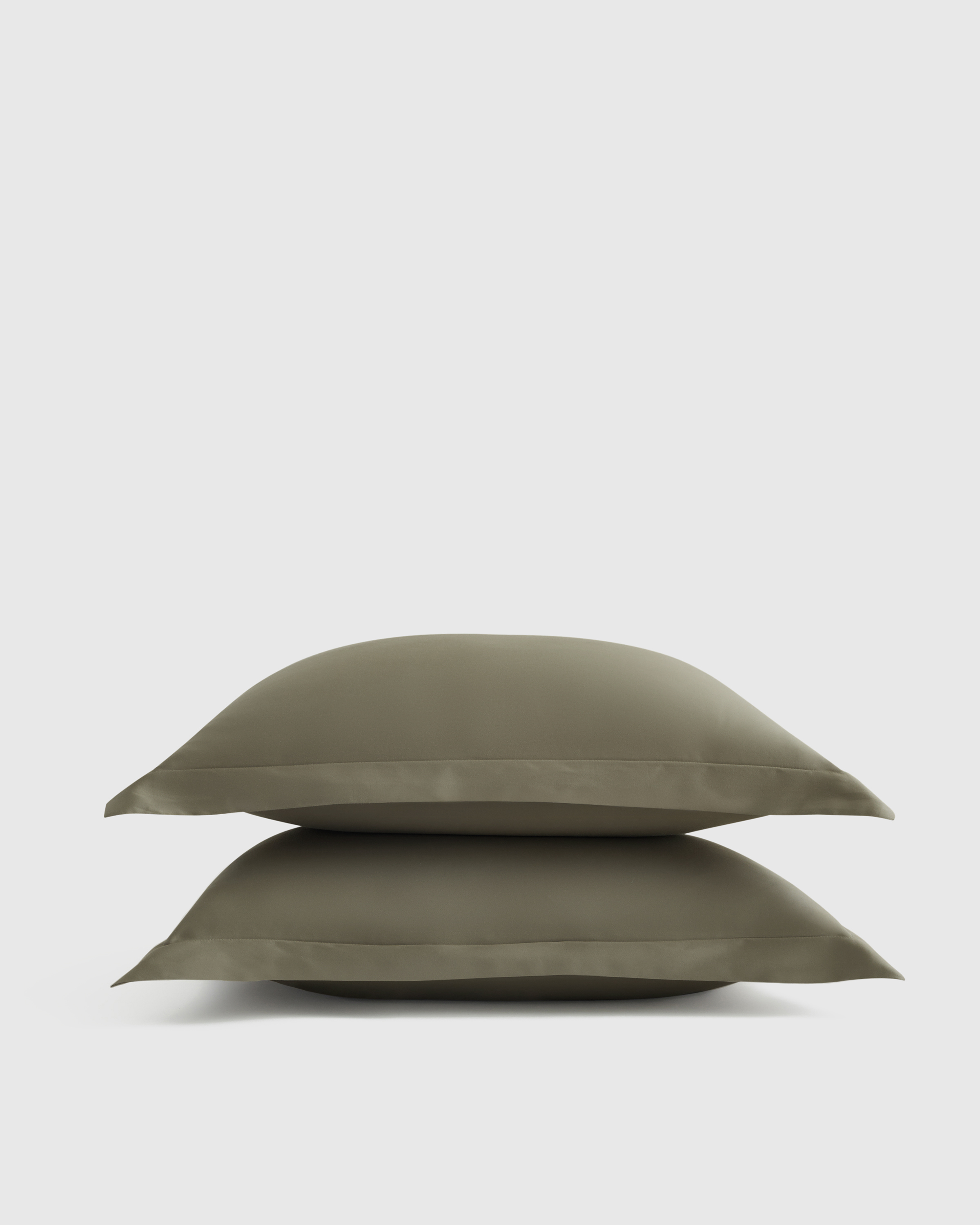 Signature Giza Cotton Sateen Sham Set, King, Dried Sage