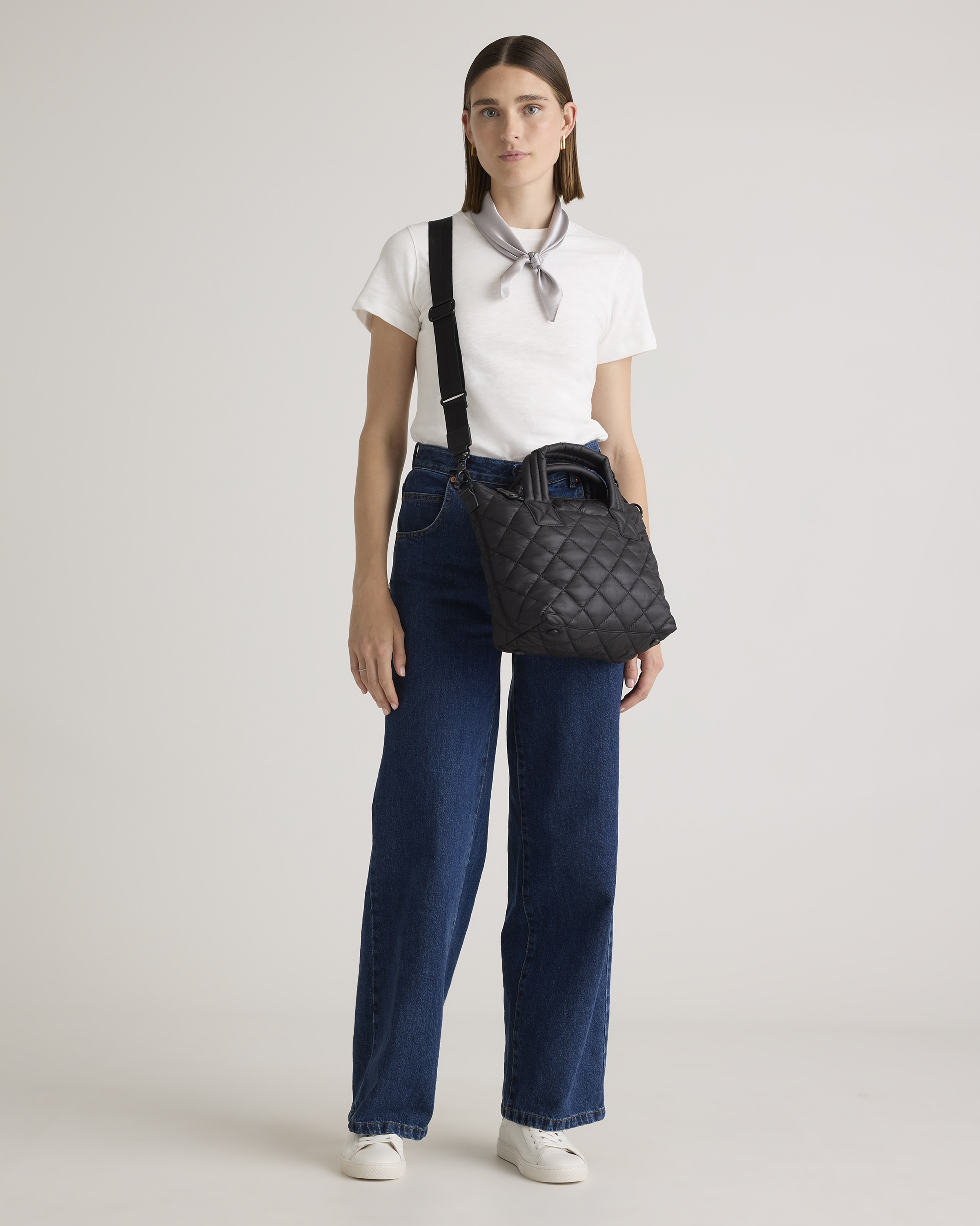 Transit Quilted Small Crossbody Tote