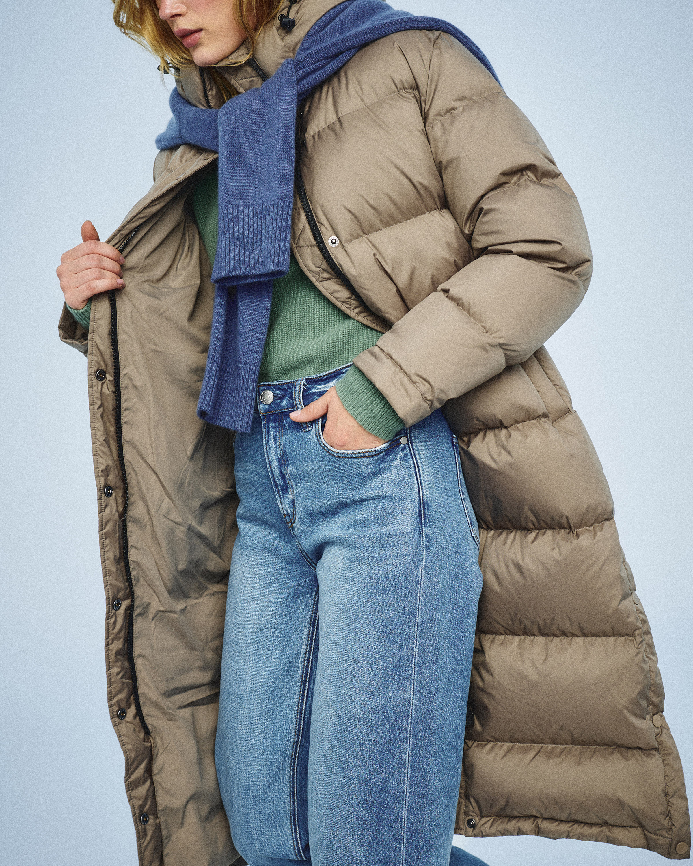 Mongolian Cashmere Oversized Crewneck Sweater