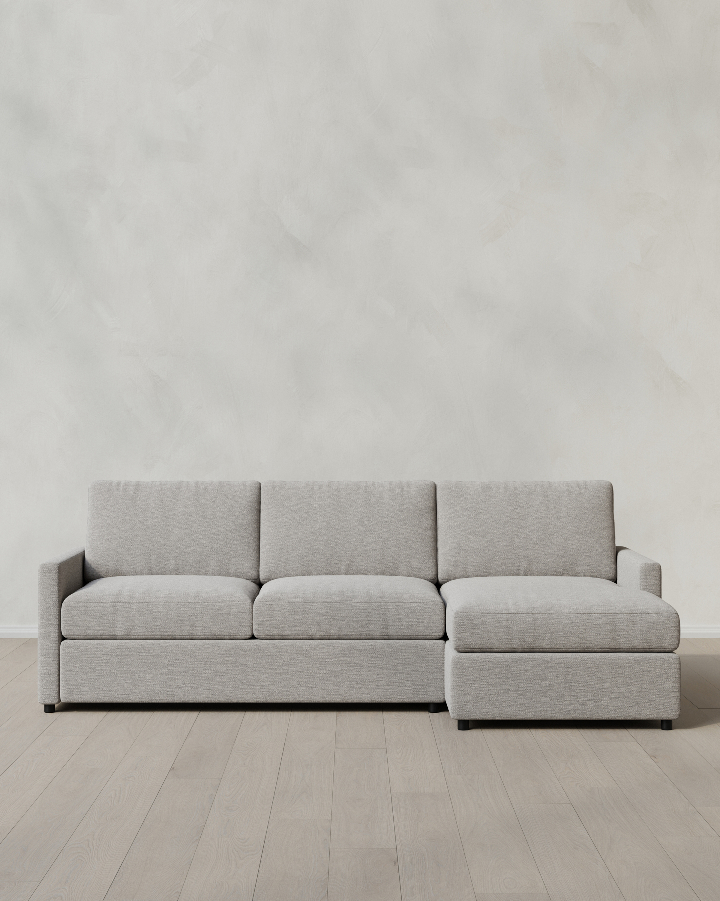 Fog Brennan Chaise Sectional in Performance Basketweave