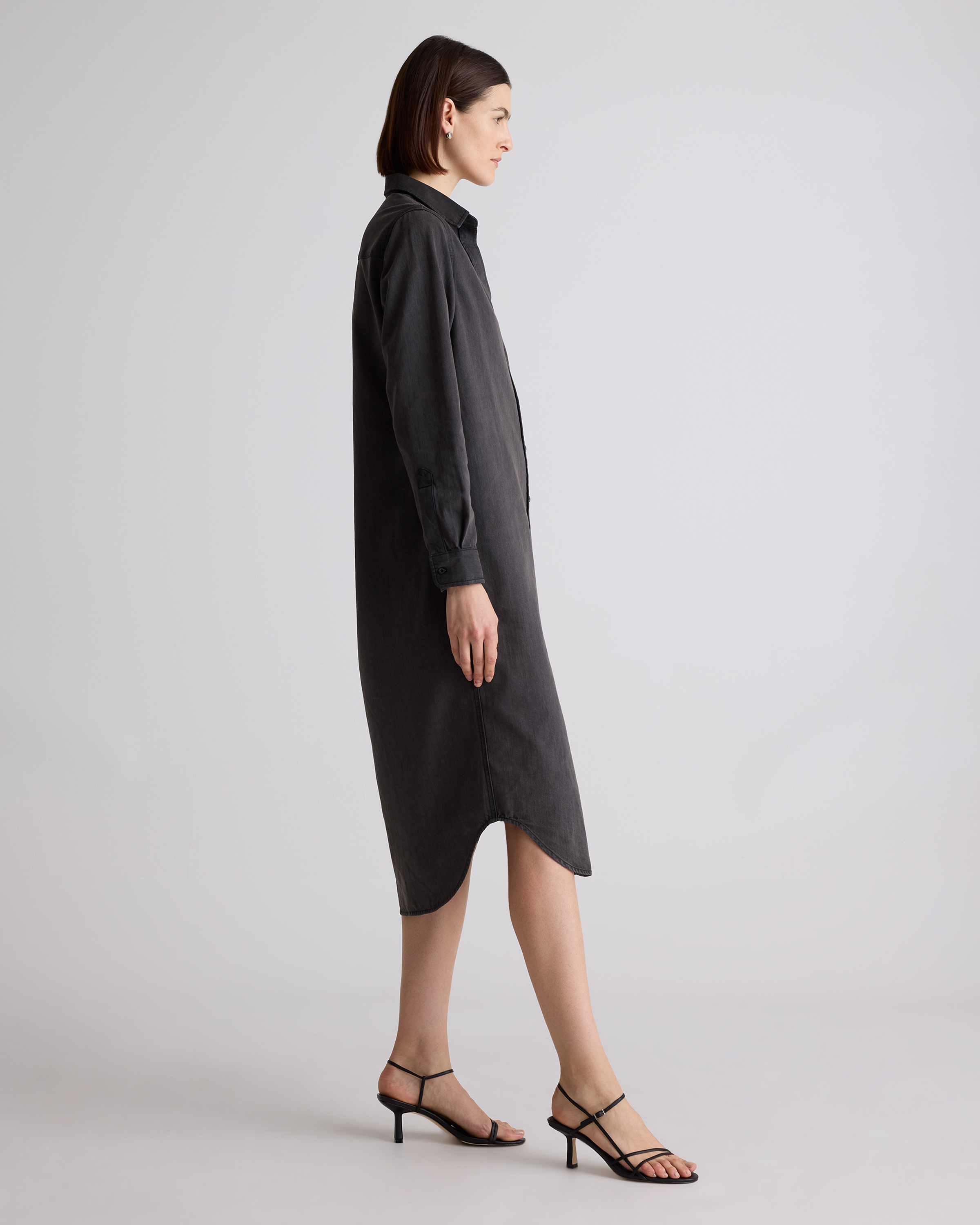 black denim maxi dress Petal and Pup Women's Mateo Long Sleeve Denim Dress main image 1