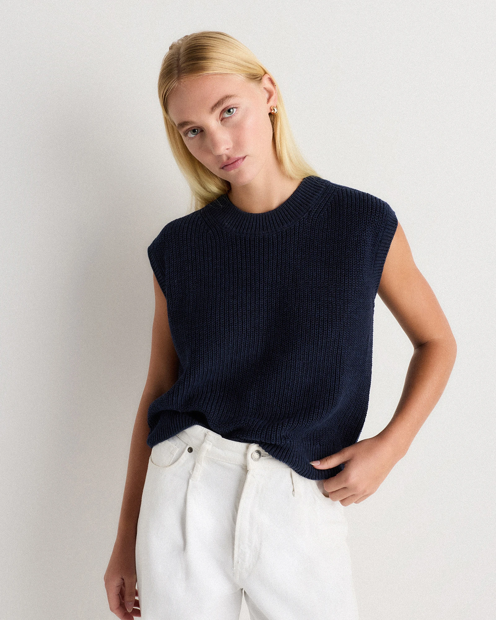 Cotton Linen Sweater Tank
