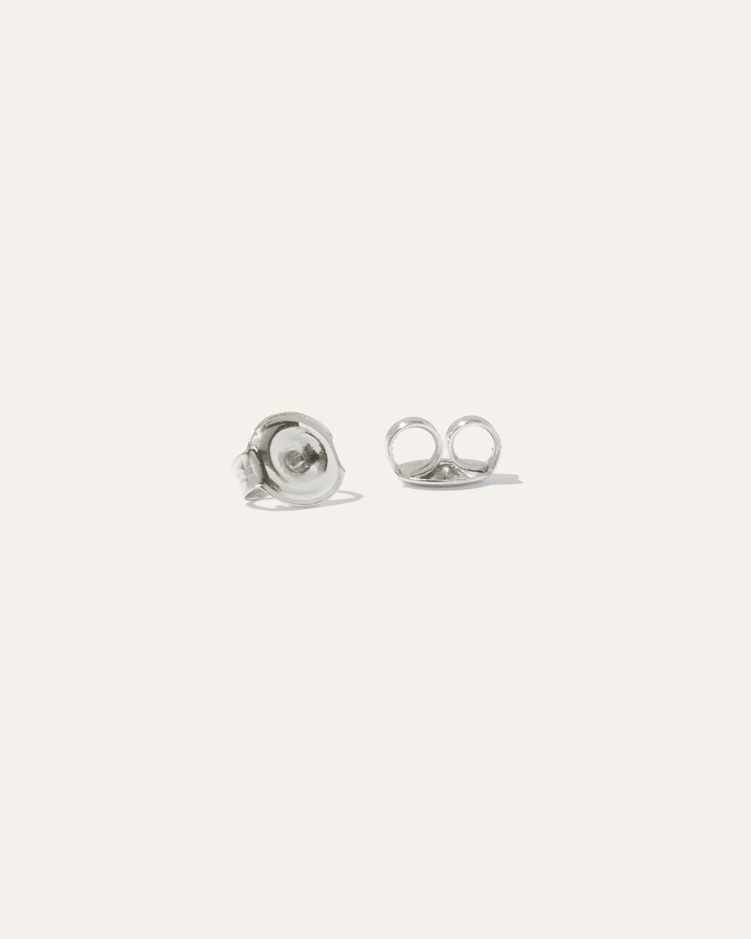 Boucles D'oreilles Clou Homme/femme - Finition Or Blanc 14 Carats, Diamant De Laboratoire Carré 25mm - King Crown Jewelers