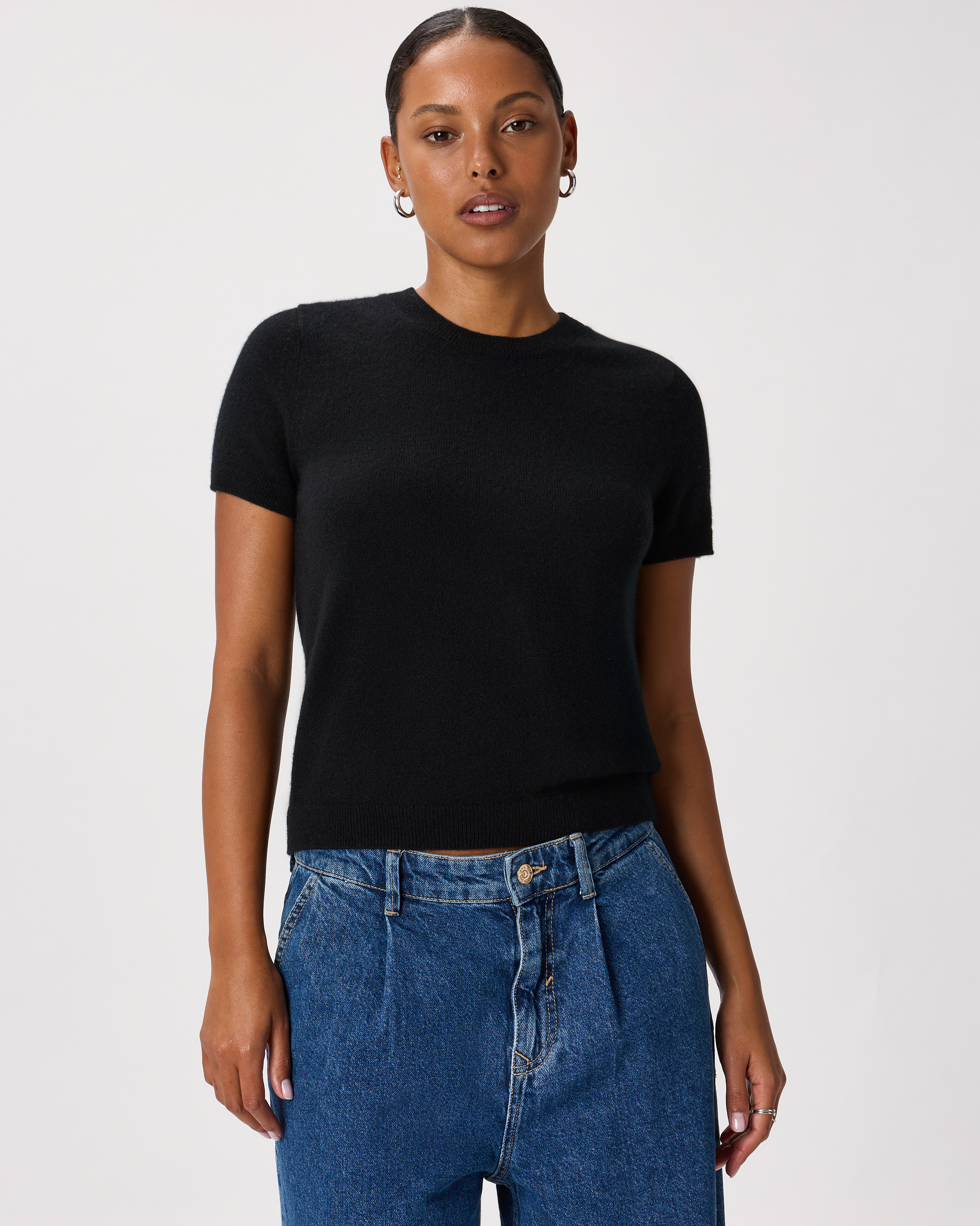 Black Mongolian Cashmere Tee
