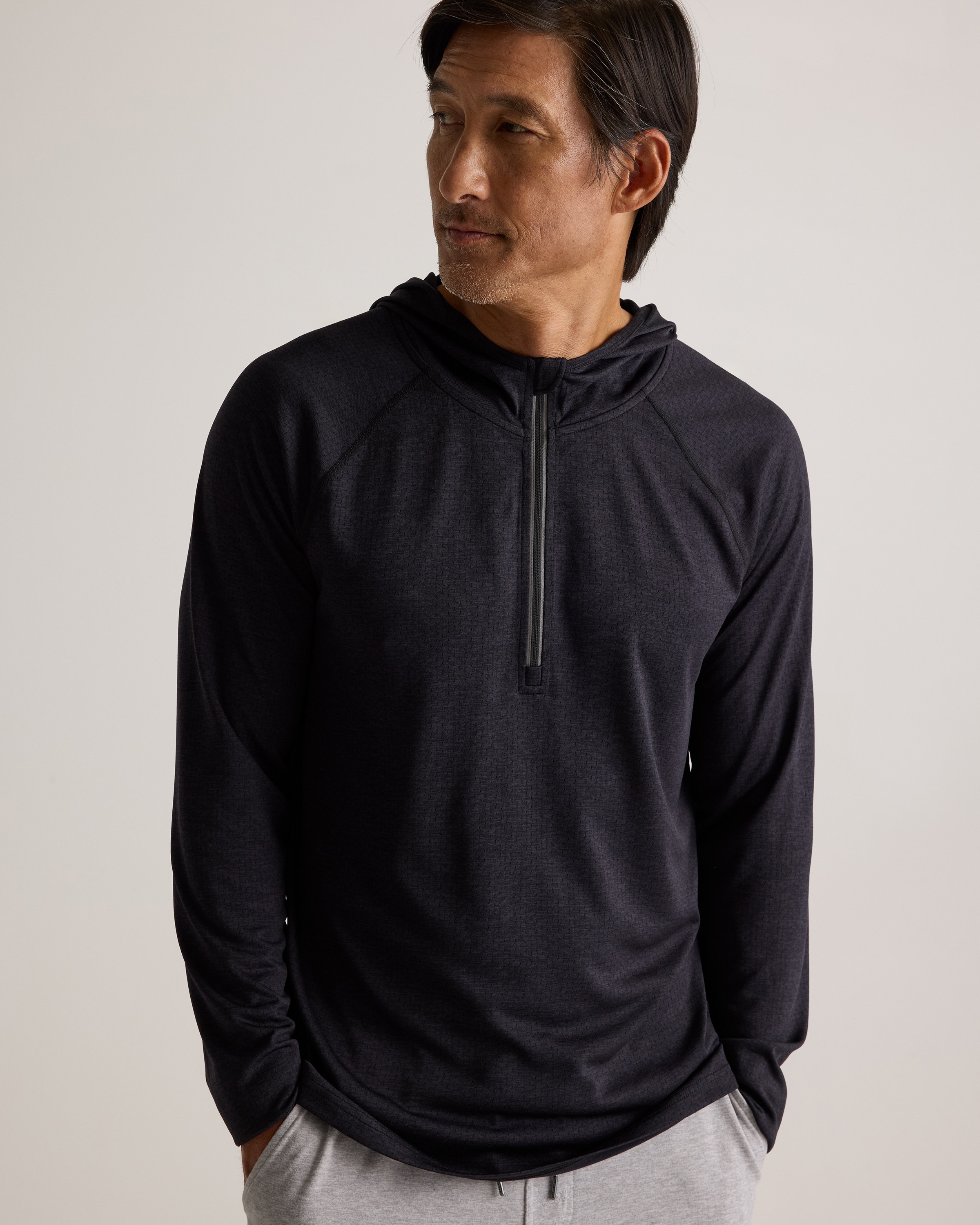 Mesh Performance Training Quarter Zip Hoodie