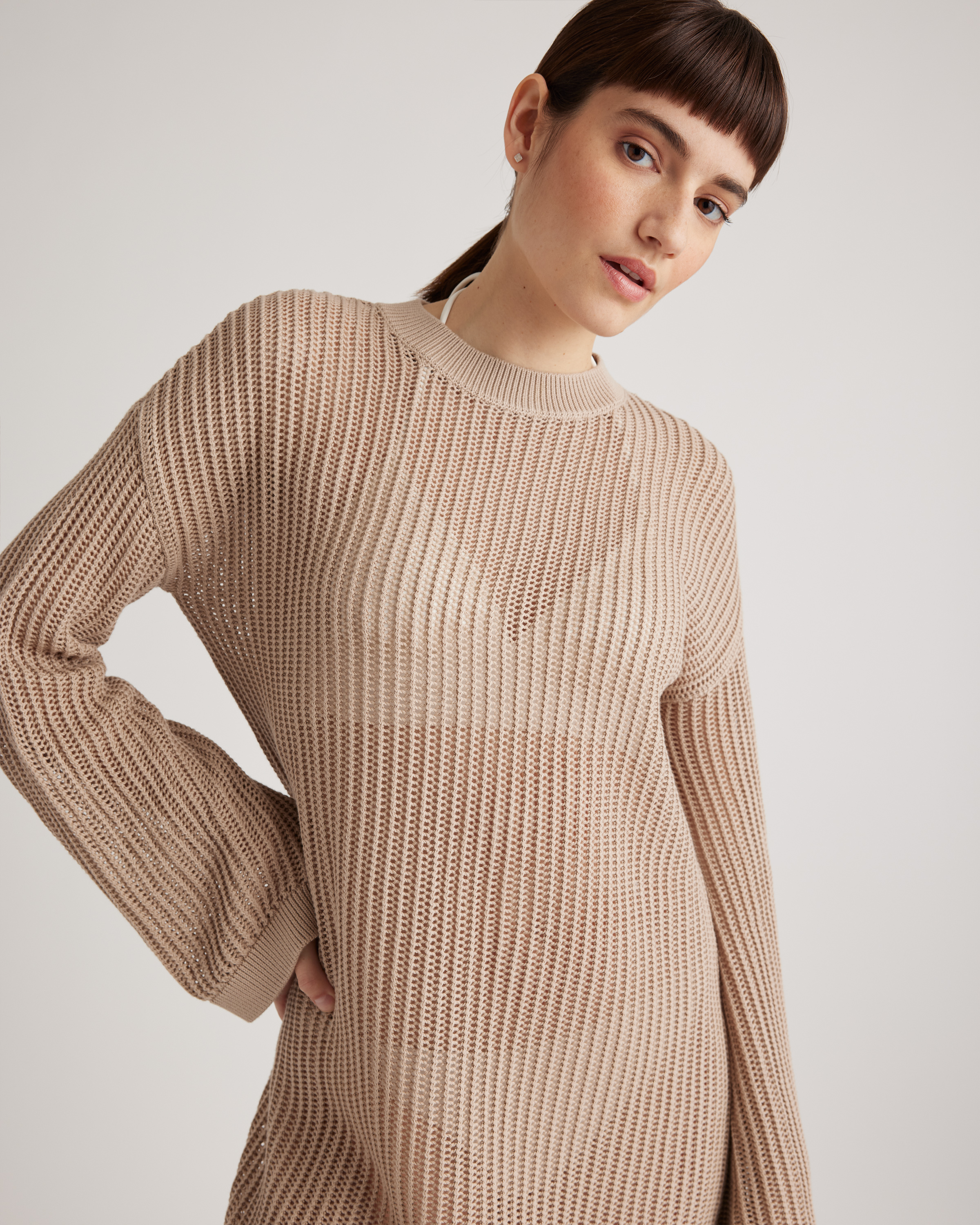 【yo BIOTOP】open sleeve cotton mini dress BIOTOP(ビオトープ) / 【yo BIOTOP】open sleeve cotton mini dress