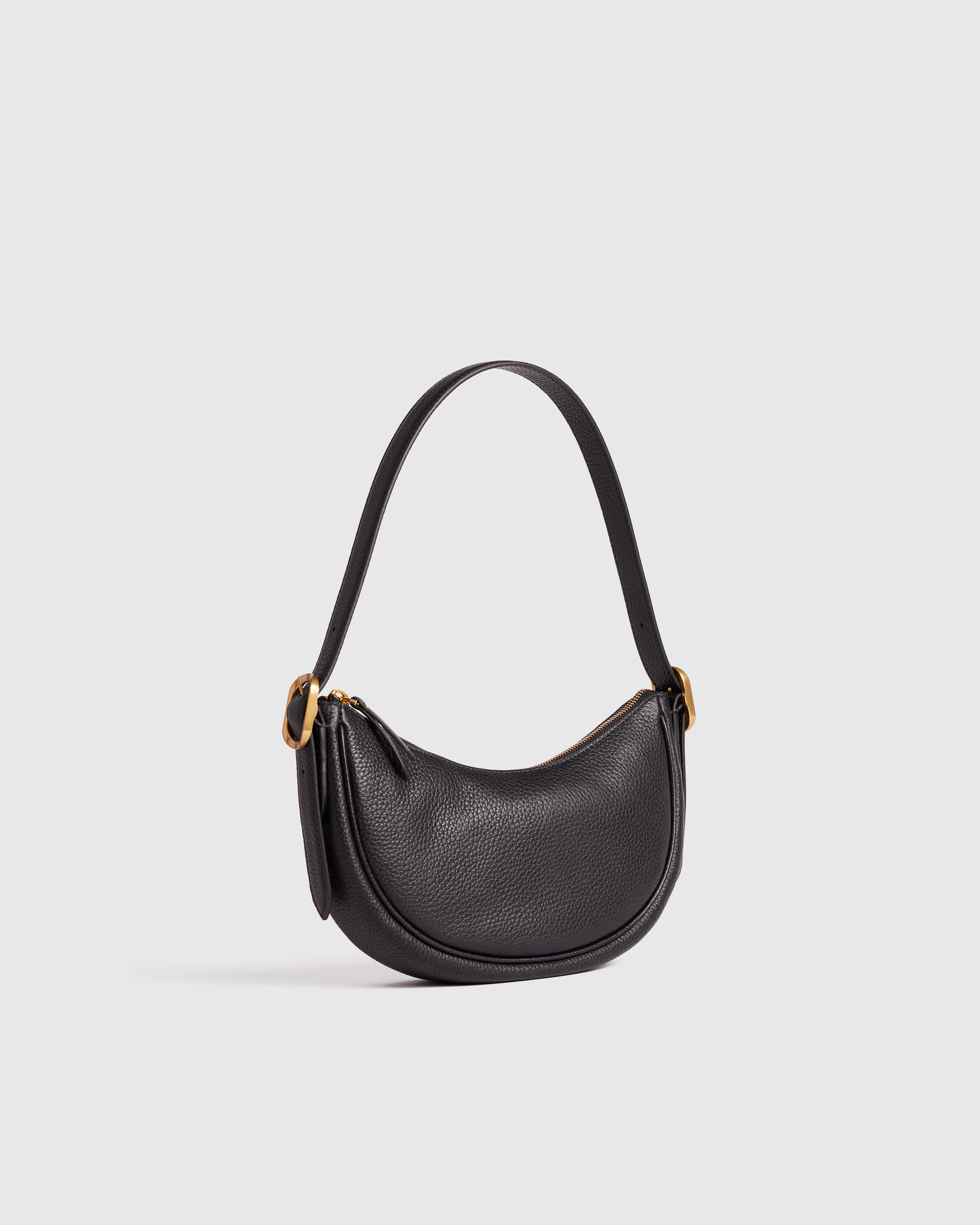 |JILLSTUART| Mina small baguette shoulder bag 2 colors Italian Leather Mini Crescent Shoulder Bag
