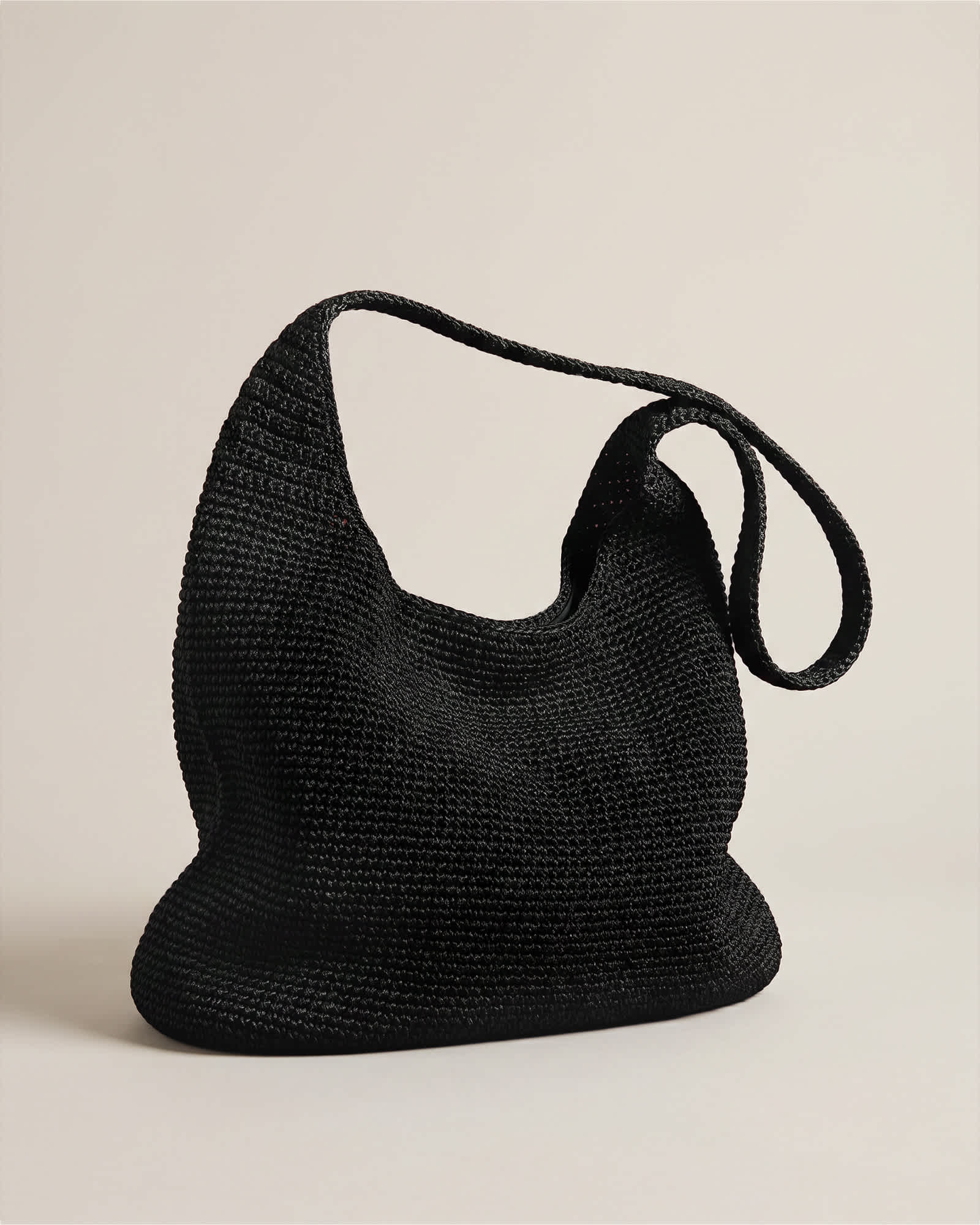 Hand Crochet Hobo Shoulder Bag 1