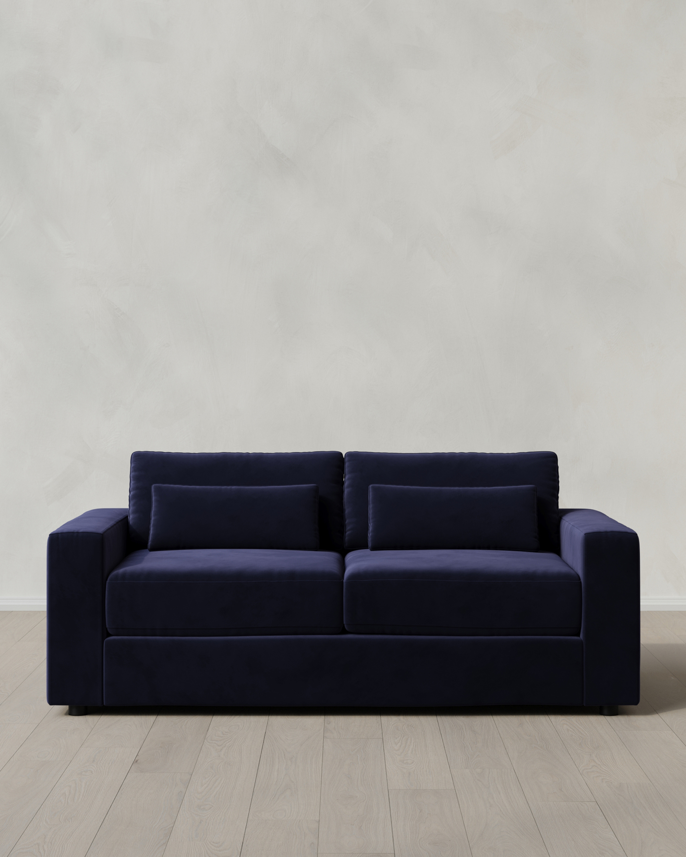 Midnight Ashford Deep Seat Sofa in Performance Velvet