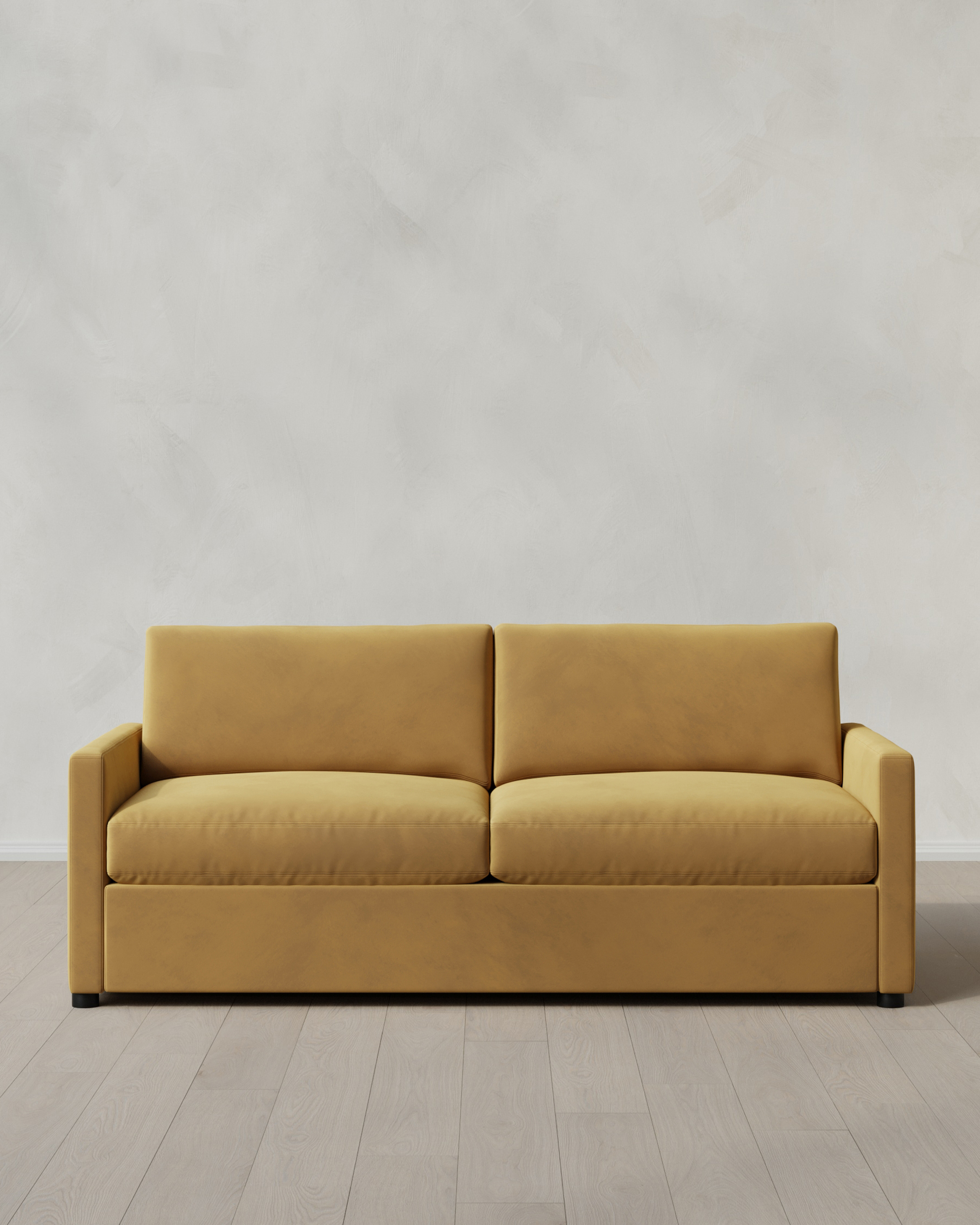 Caramel Brennan Sofa in Performance Velvet