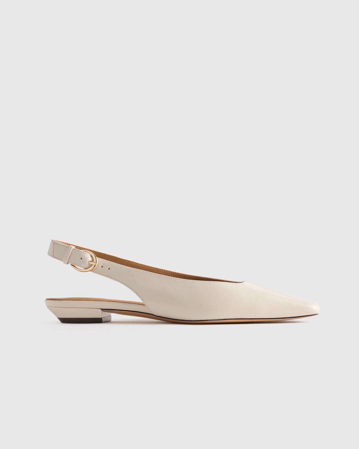 QUINCE Italian Leather Slingback Flat