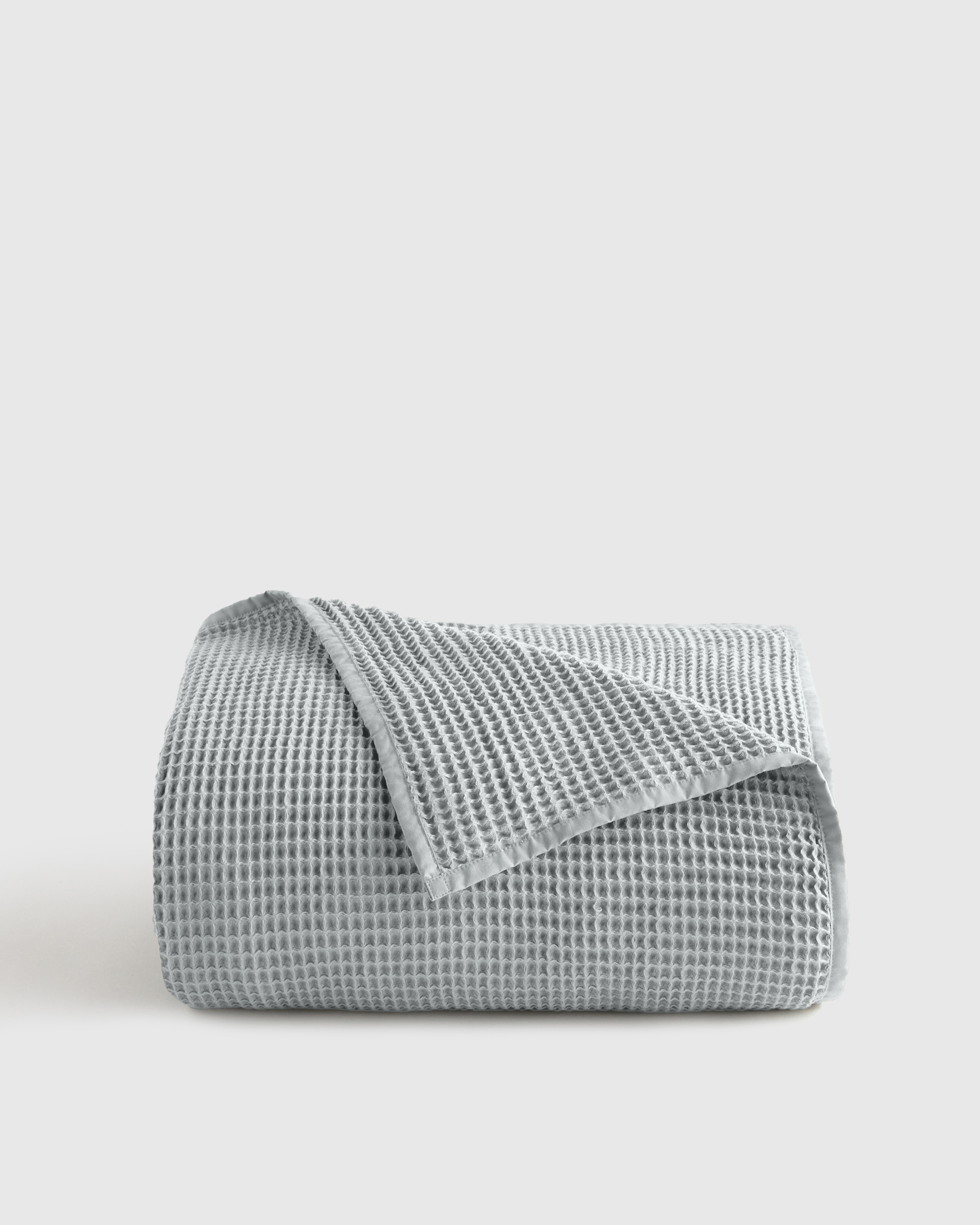 Mist Organic Waffle Bed Blanket