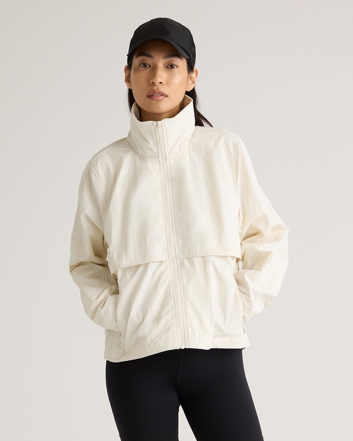 Quince Water Repellant Windbreaker Jacket in Tofu