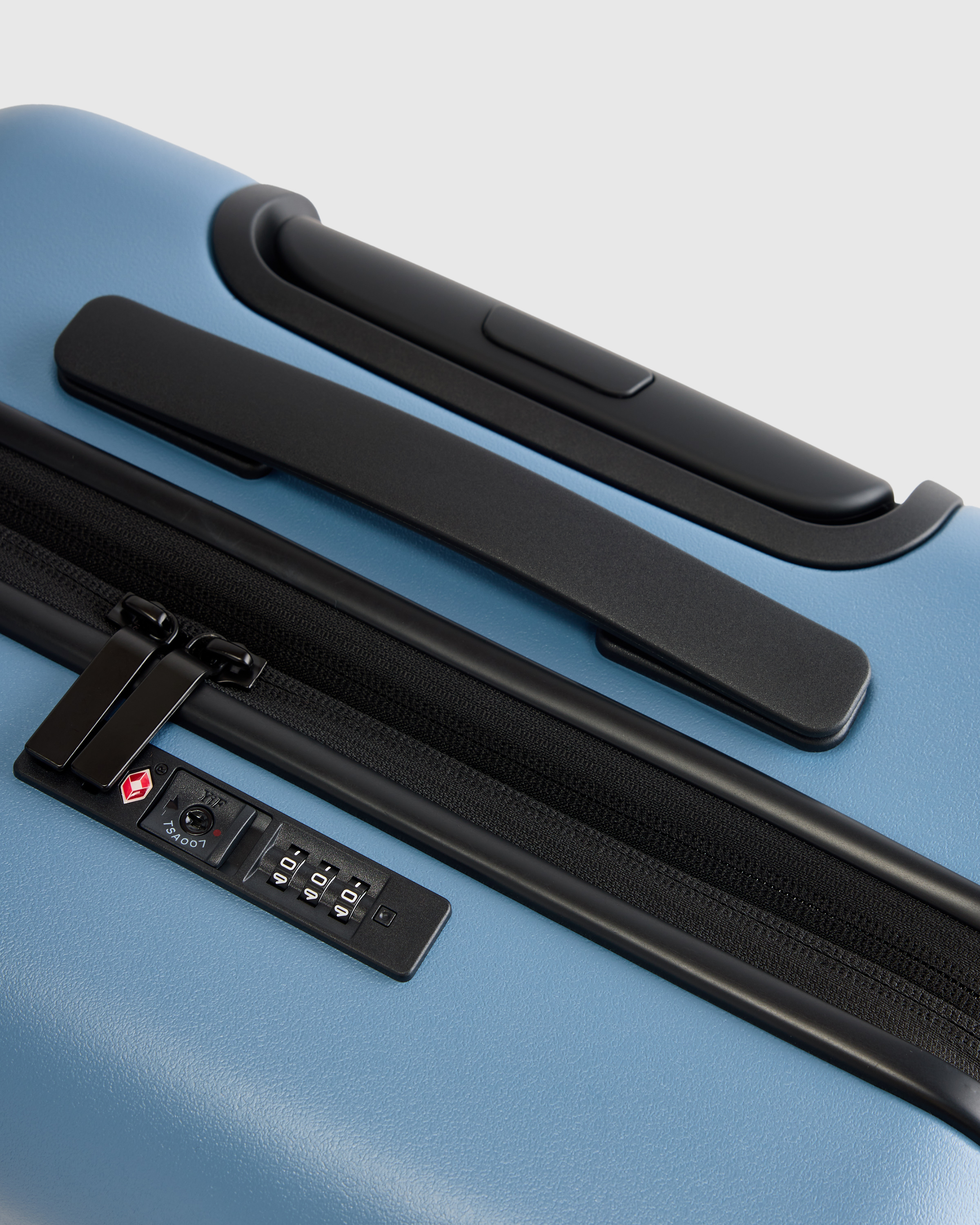 Expandable Carry-On Suitcase in Blue