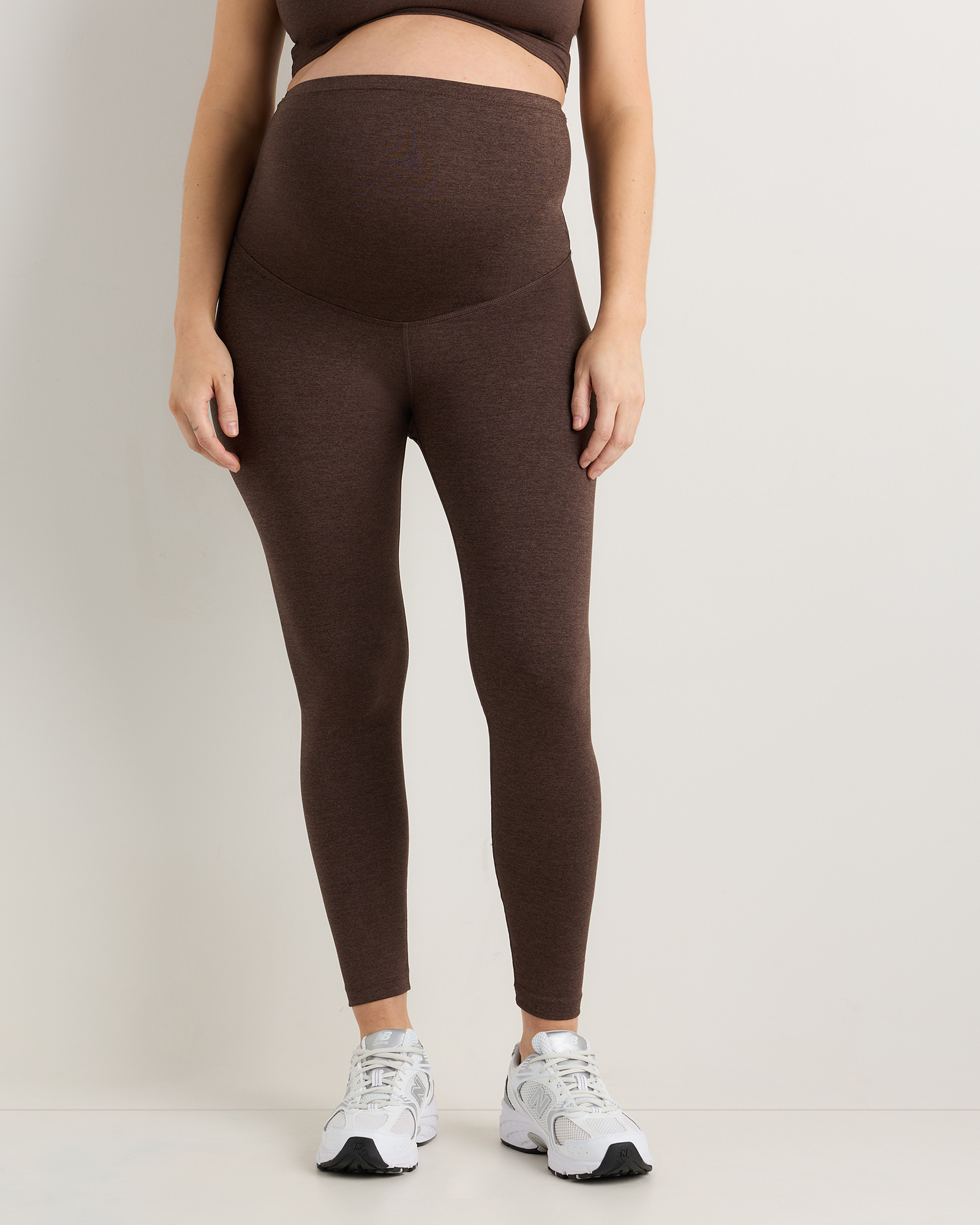 Heather Espresso Ultra-Soft Maternity Leggings
