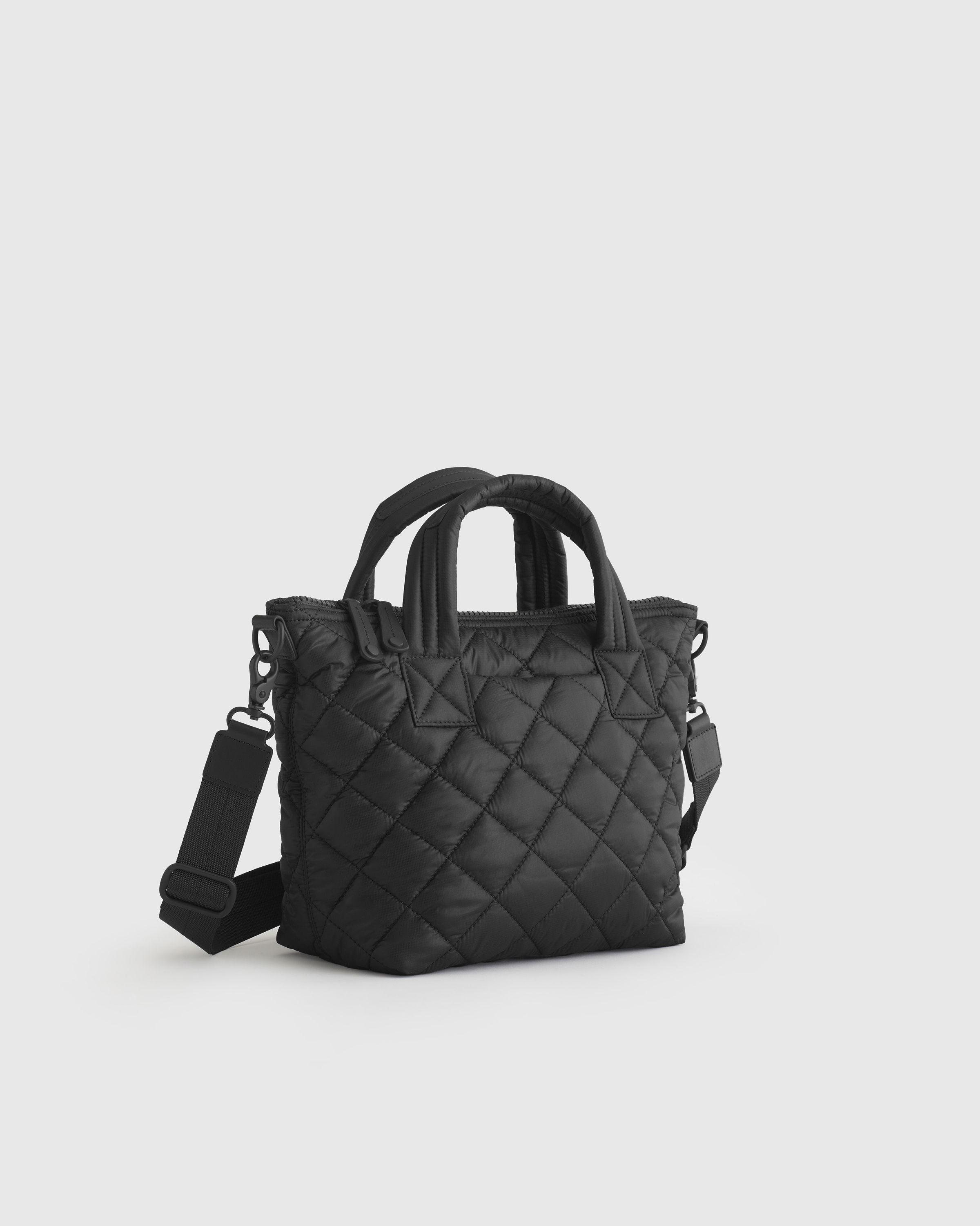 ★VVV ★ SQUARE QUILTED TOTE CROSS BAG Women's Woven Leather Tote Small Crossbody Bag Woven Quilted