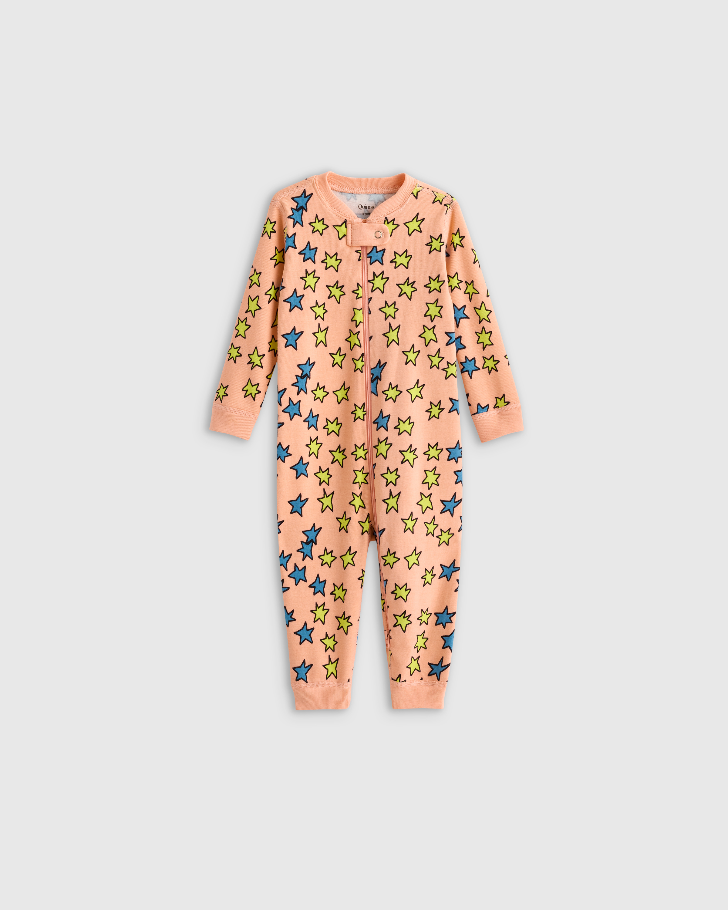 Multi Stars 100% Organic Cotton One Piece Pajama