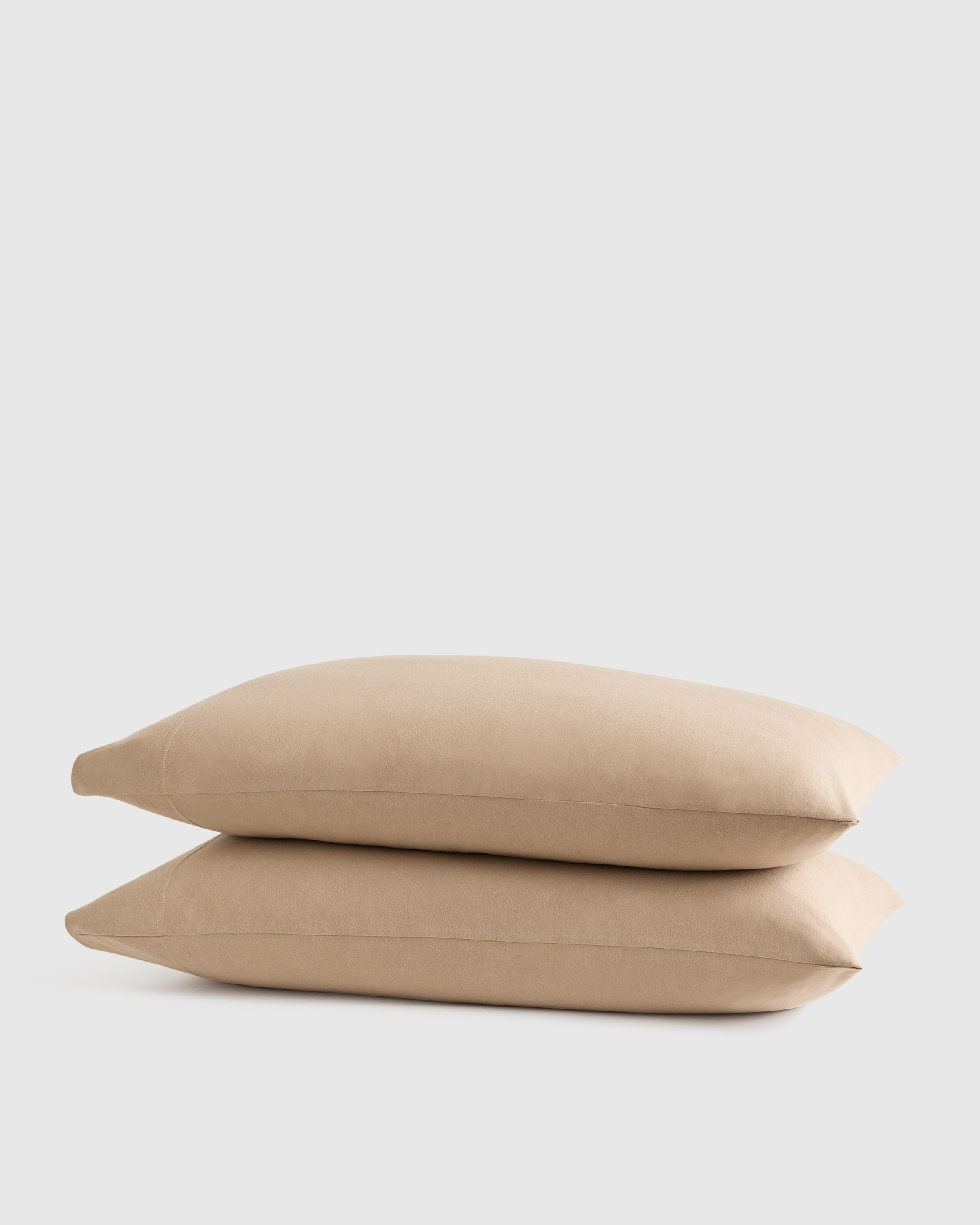 Latte Organic Jersey Pillowcase Set