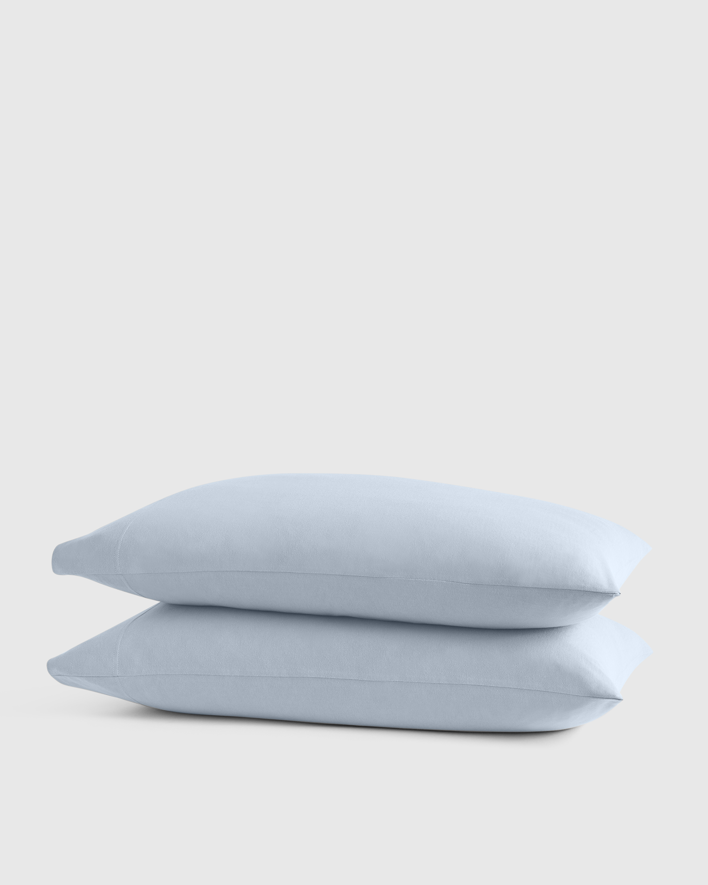 Light Blue Organic Jersey Pillowcase Set