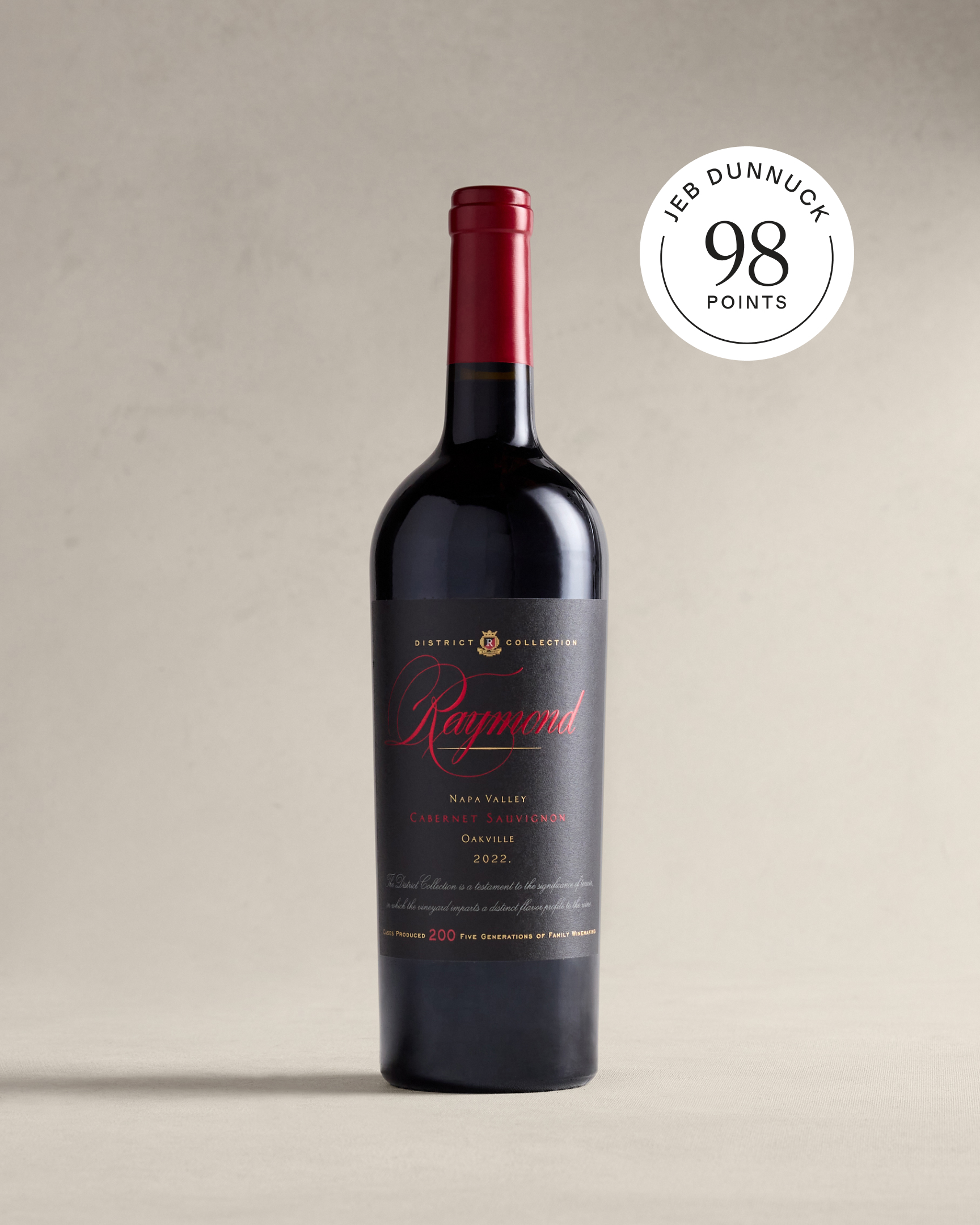 No Color Raymond Vineyards District Collection Oakville Cabernet Sauvignon 2022