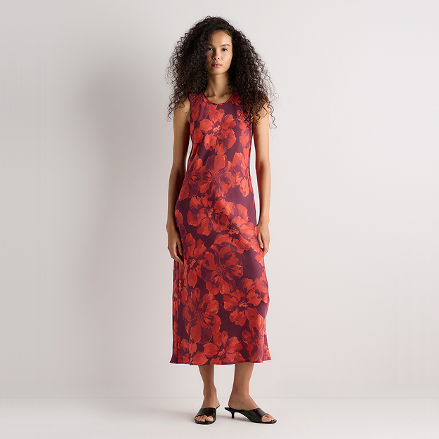tencel jersey side tie midi dress Tencel Jersey Side Tie Dress