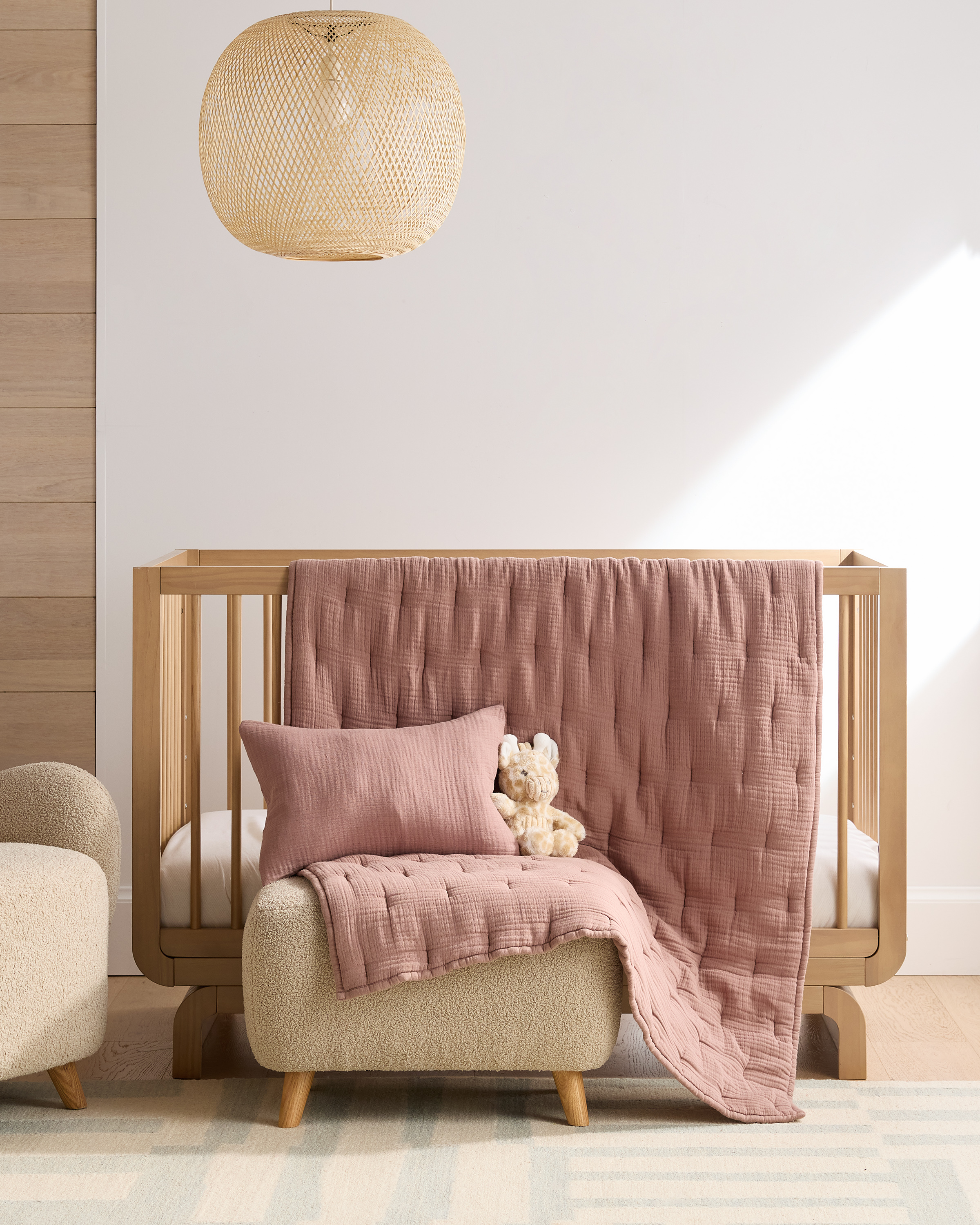 Quince Organic Cotton Gauze Toddler Quilt & Sham - Thumbnail 2