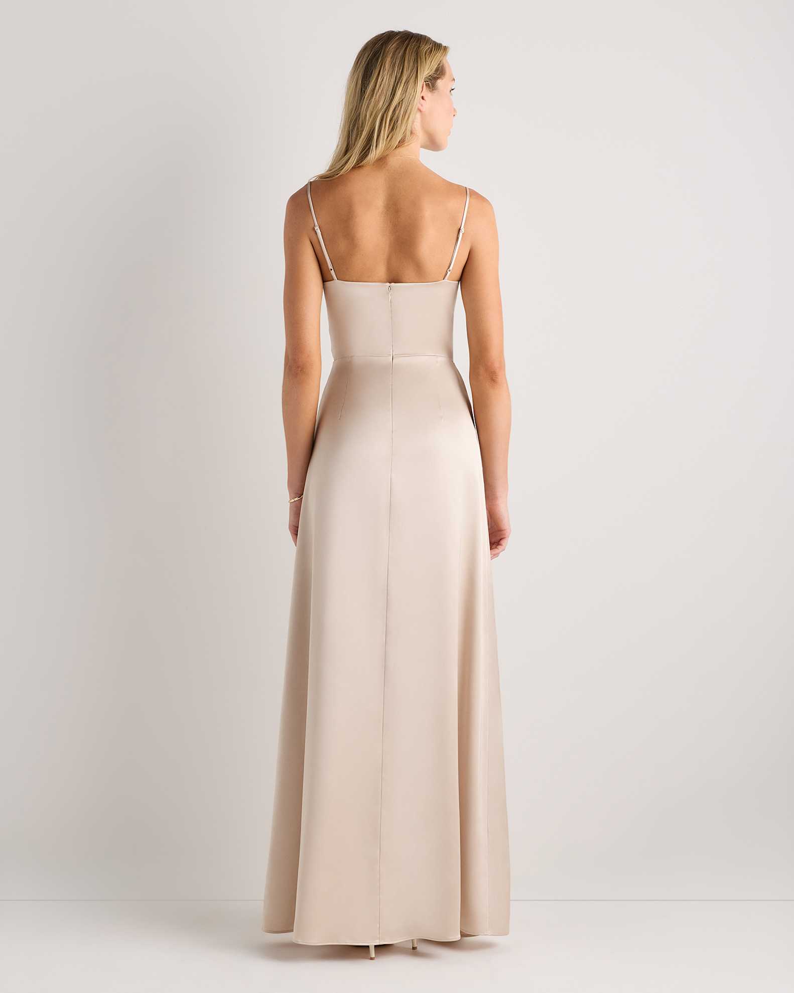 champagne color formal dresses satin long prom dress, champagne evening dress dresstby this party dress will be your lovely partner. Women's Juliette Stretch Satin Dress