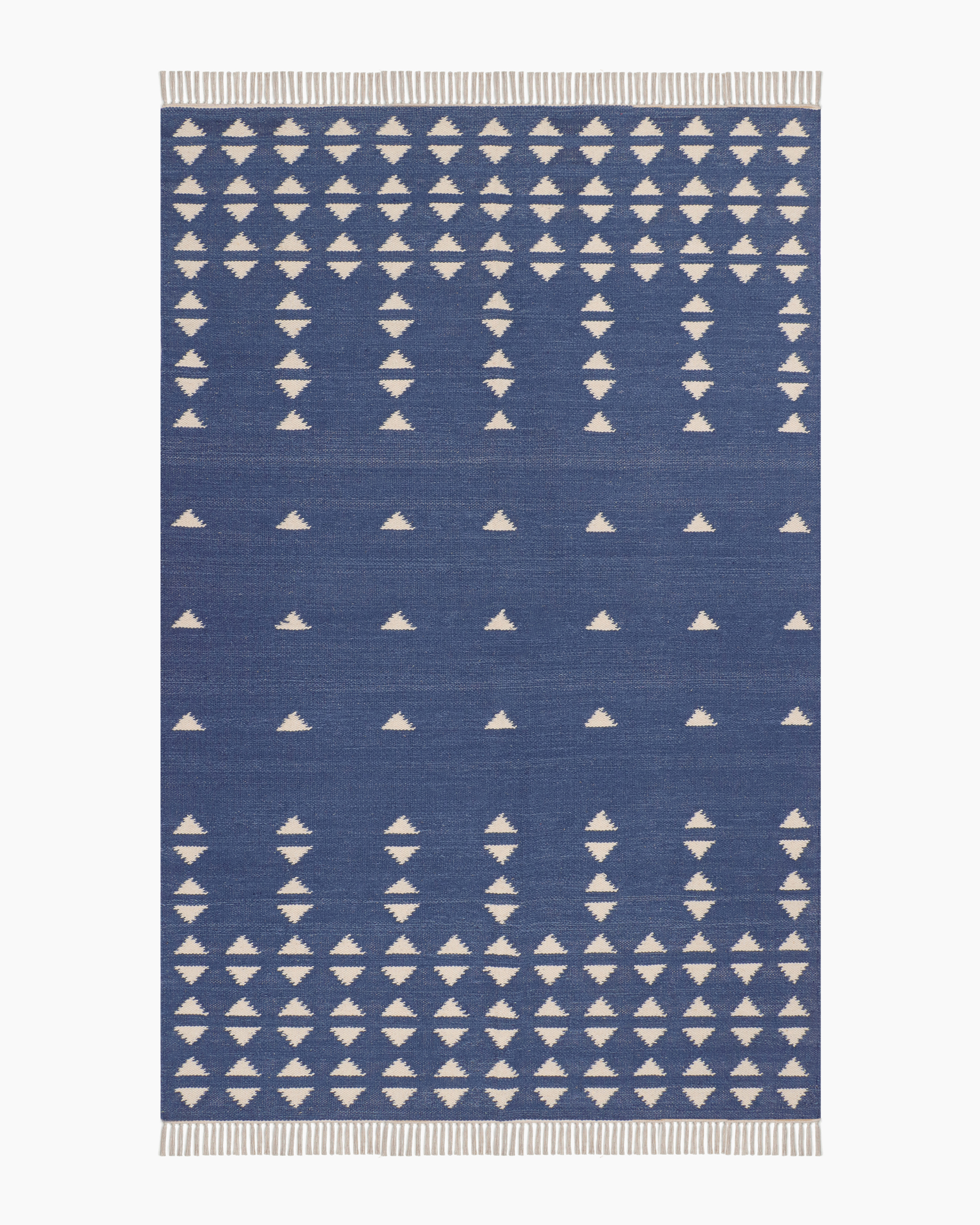 Blue Shay Wool Kilim Rug