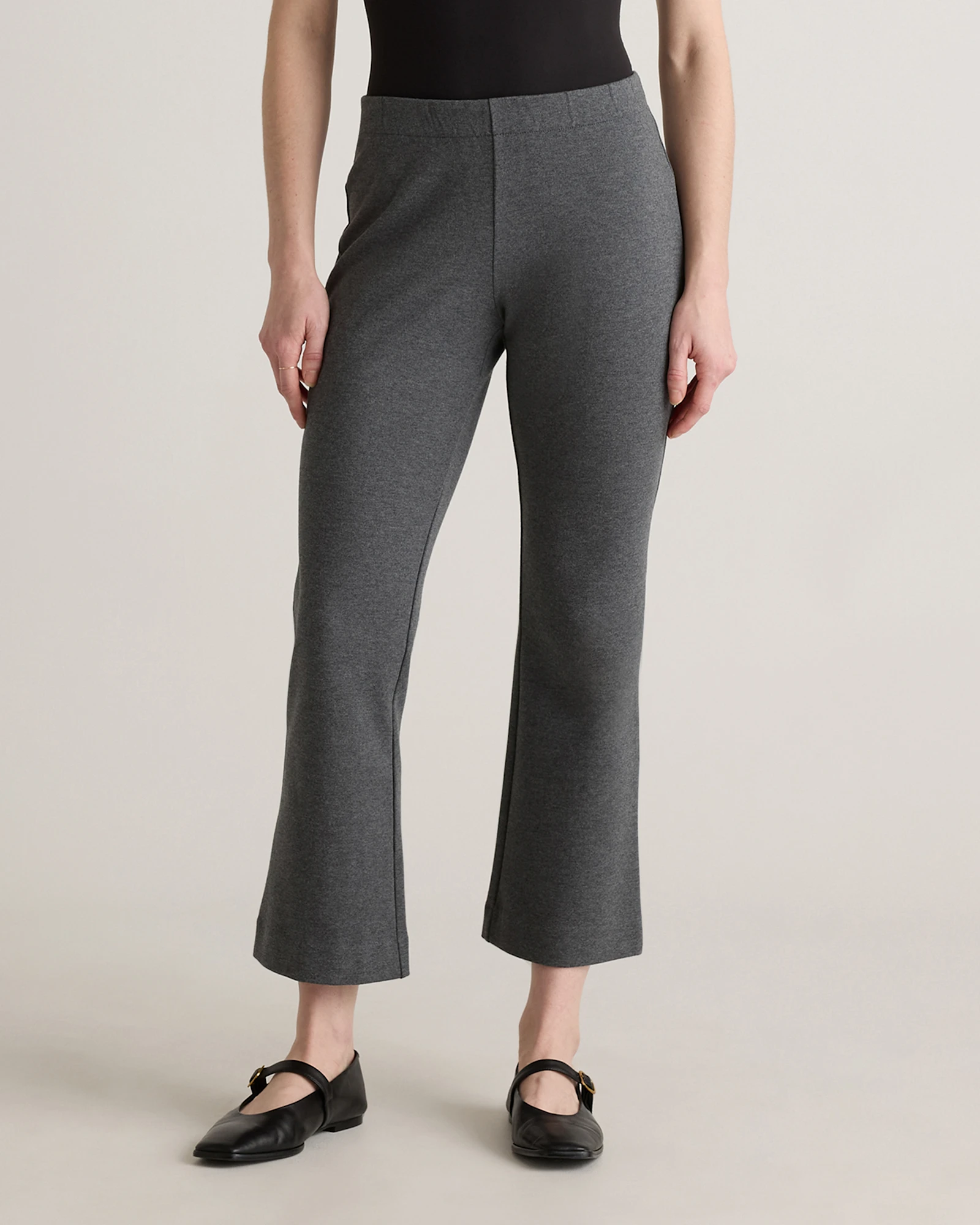 Organic Cotton Double Knit Kick Flare Pants