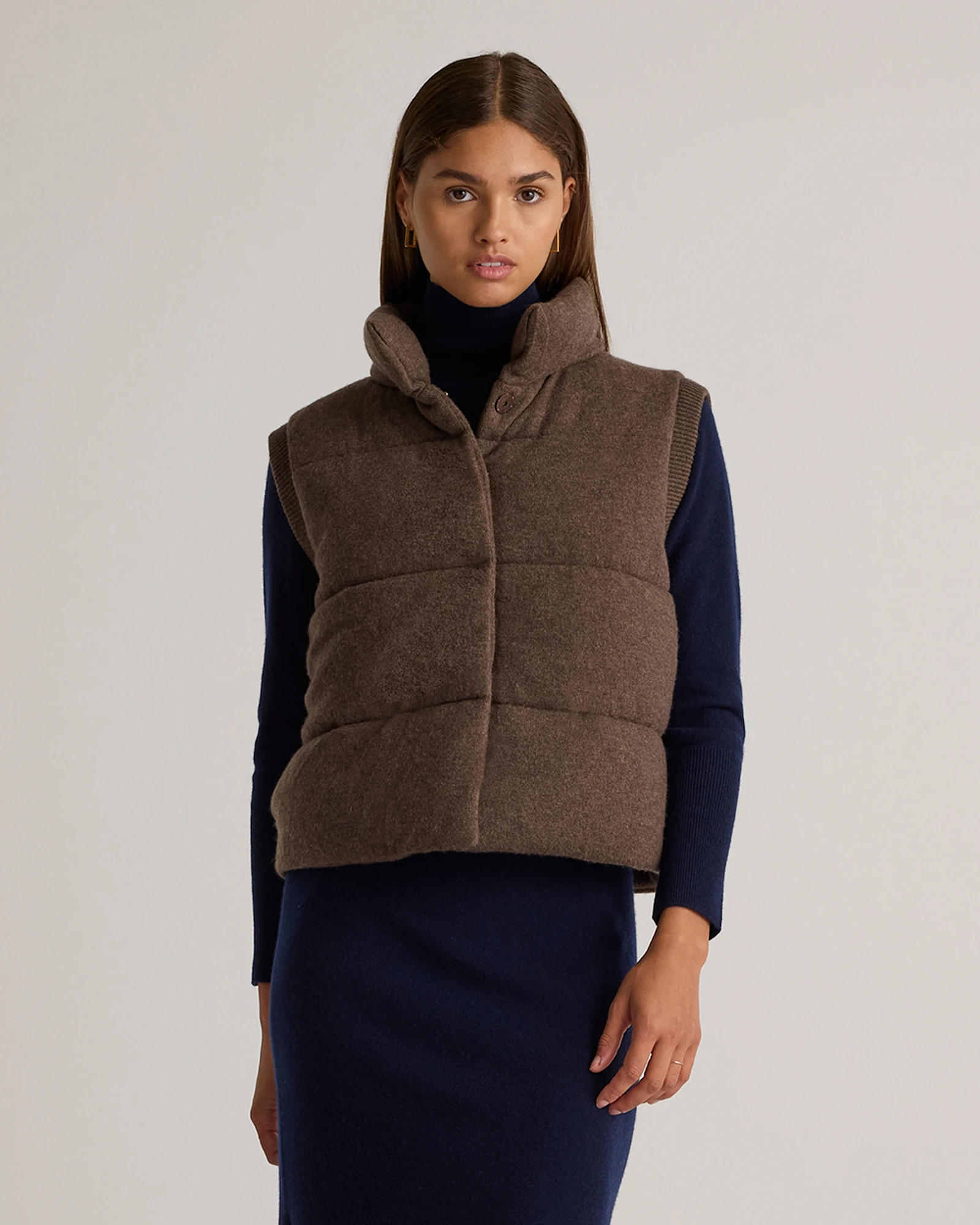 Mongolian Cashmere Puffer Vest