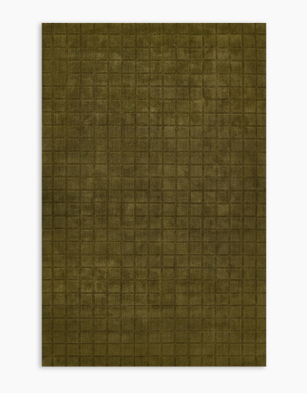 Green Tapis Lennox tissé à la main en laine