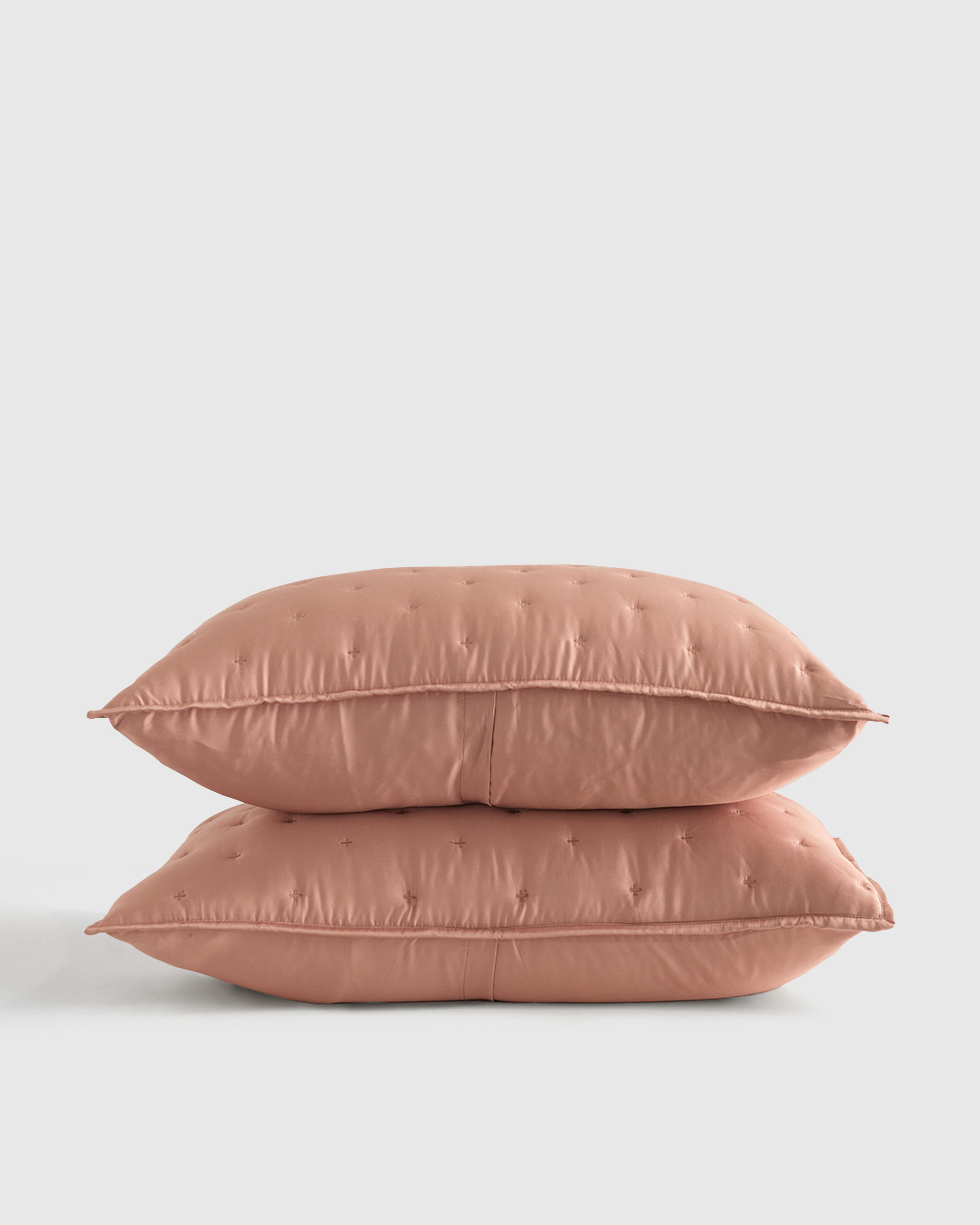 Bamboo Dream Quilted Sham Set, Clay, Standard