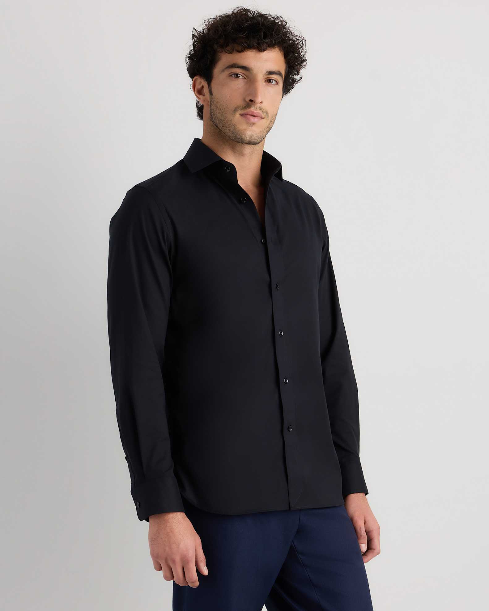 Men's Organic Cotton Stretch Royal Oxford Dress Shirt Men's Organic Cotton Stretch Royal Oxford Dress Shirt