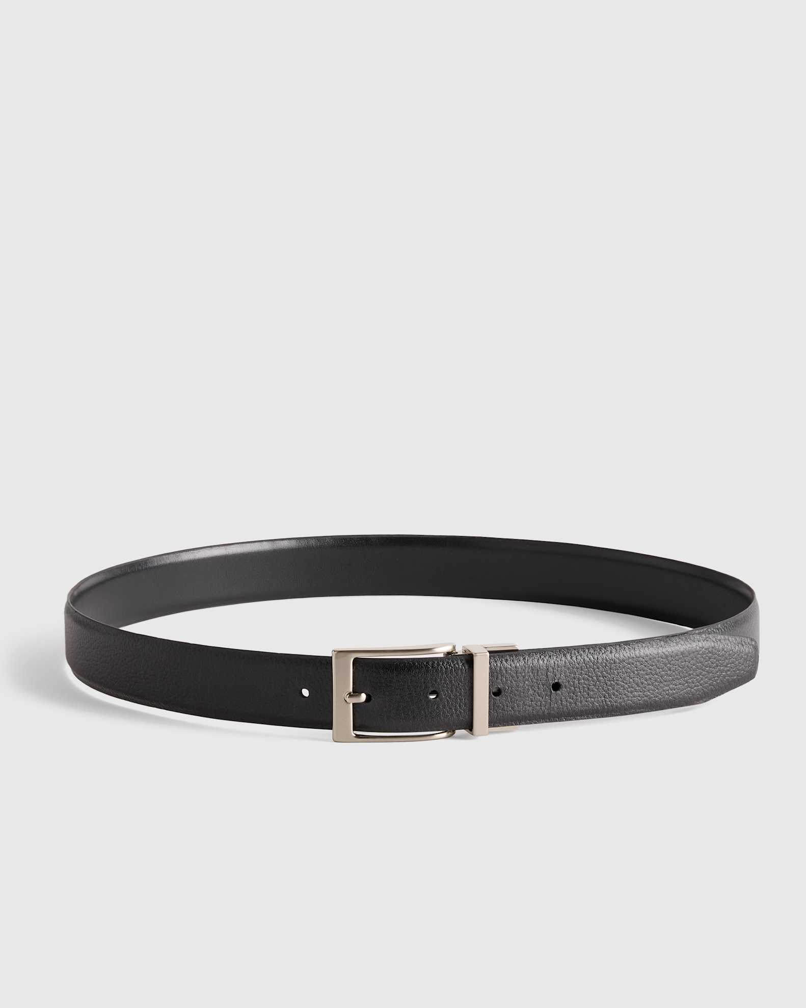 Owen Calfskin Leather Reversible Dress Belt Owen Calfskin Leather Reversible Dress Belt
