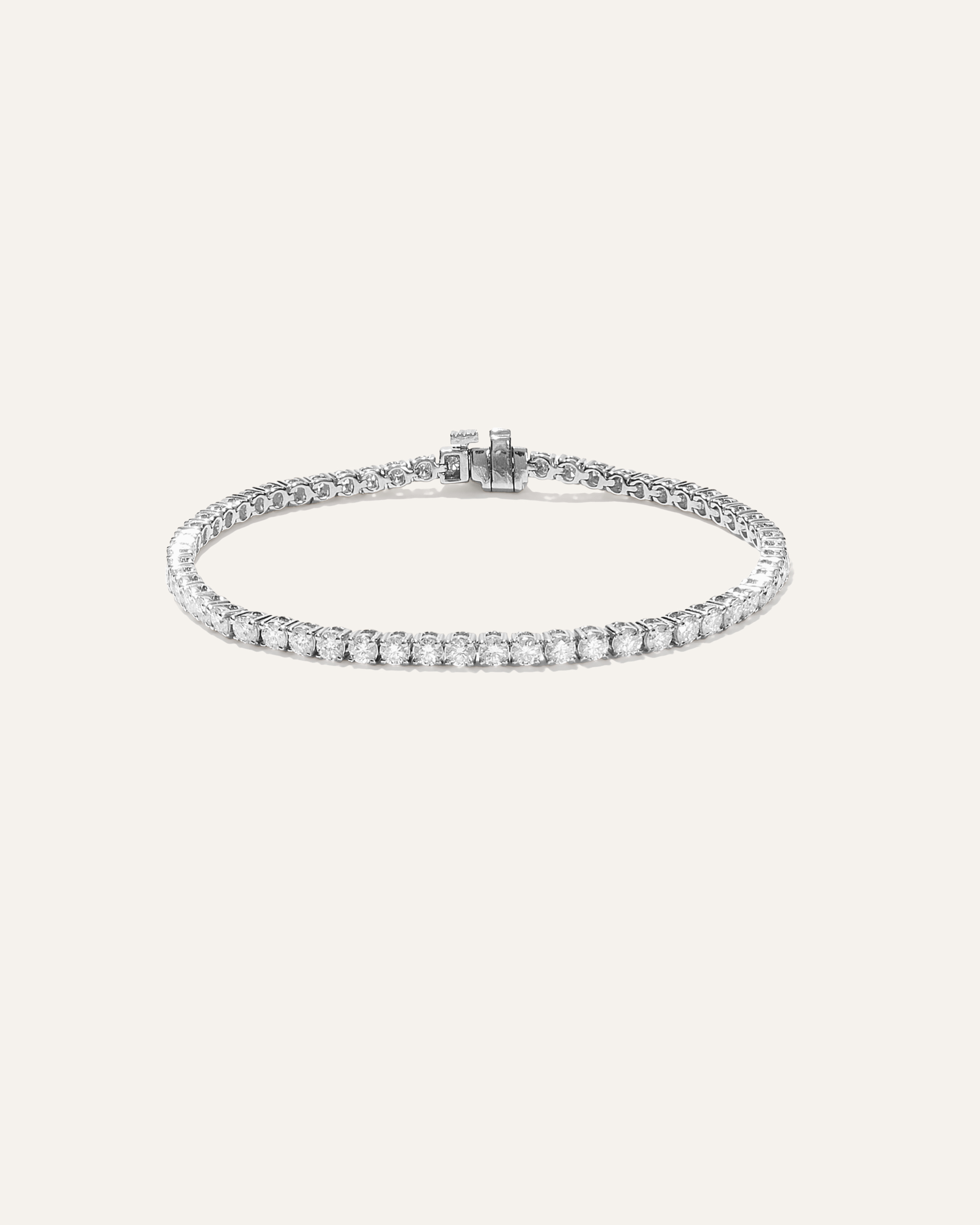 White Gold 14K Gold Lab Grown Diamond Tennis Bracelet