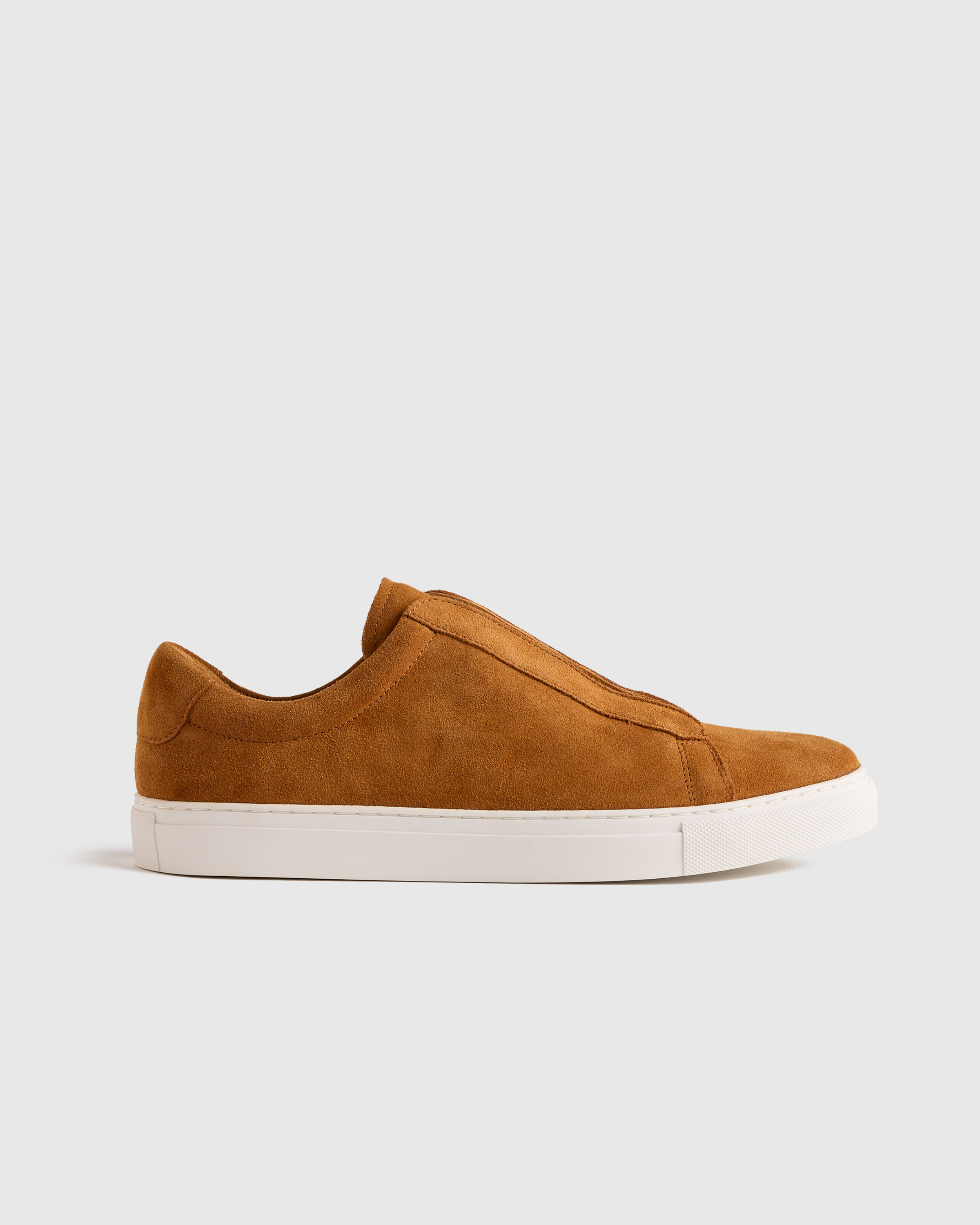 Light Butterscotch Italian Suede Tailored Sneaker