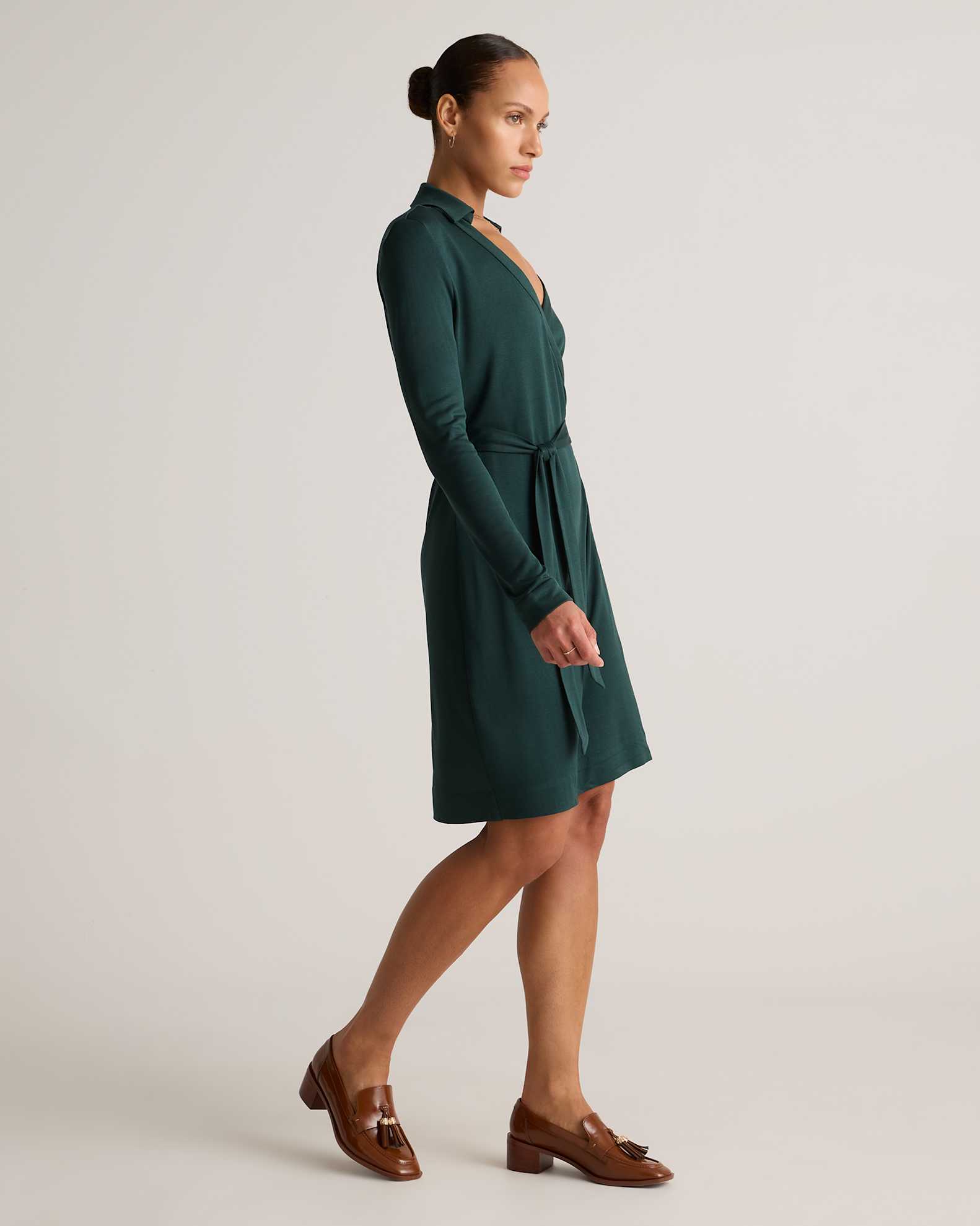 100% Silk Jersey Mini Wrap Dress 100% Silk Jersey Mini Wrap Dress