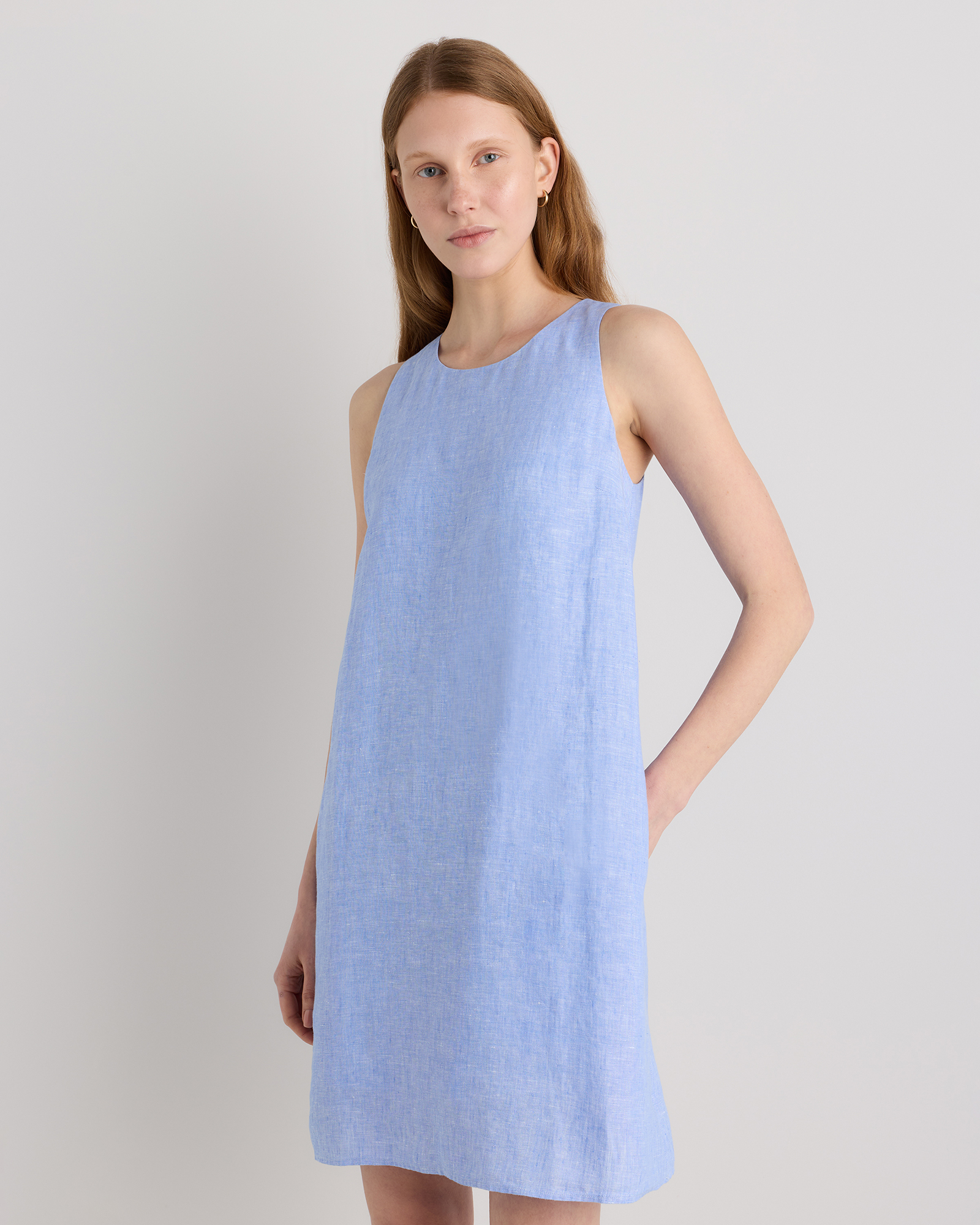 zara blue linen dress Lady Black Tie - Side To Side - One Shoulder Bodycon Denim Mini Dress main image 0
