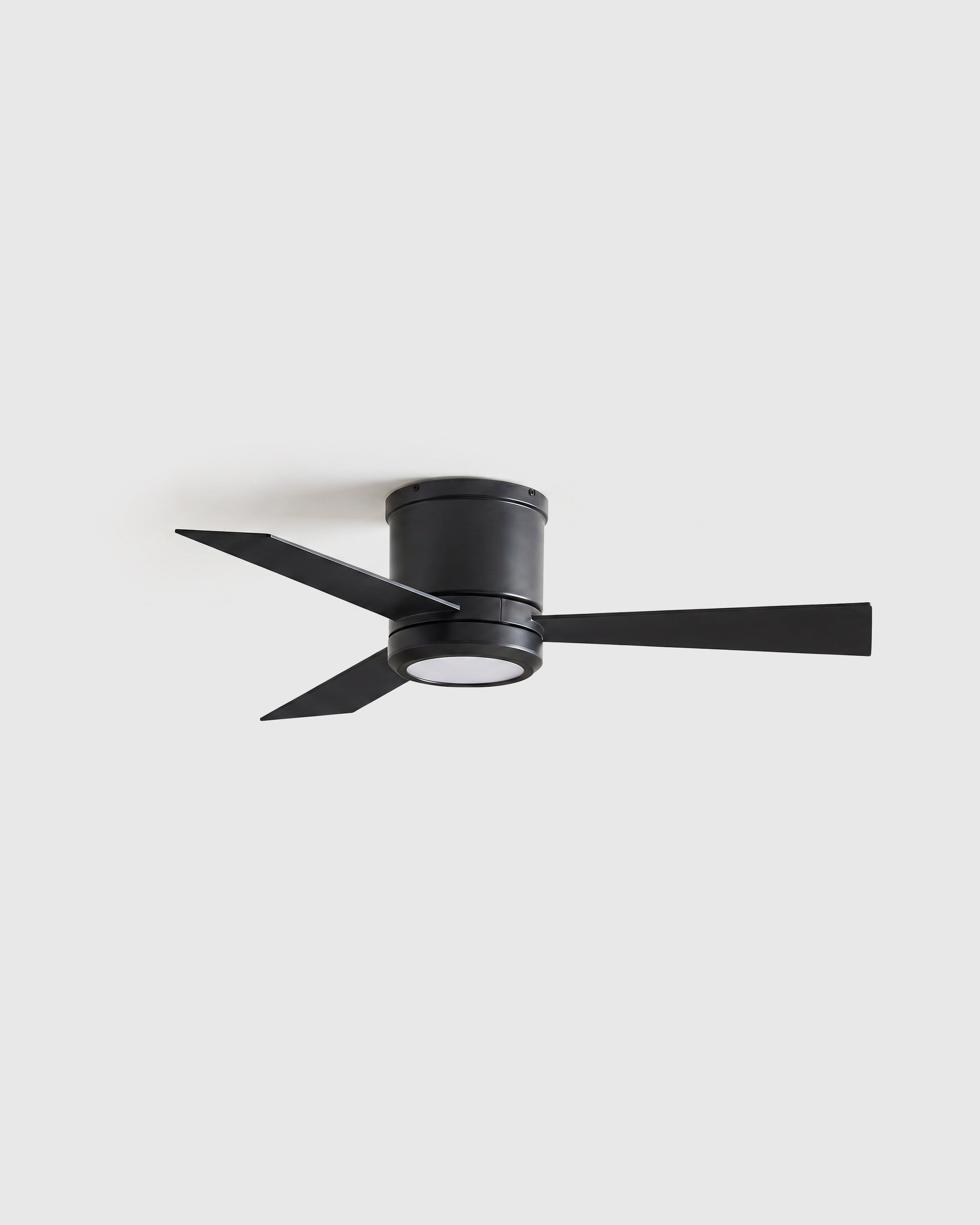 Black Simple Metal Hugger LED Ceiling Fan
