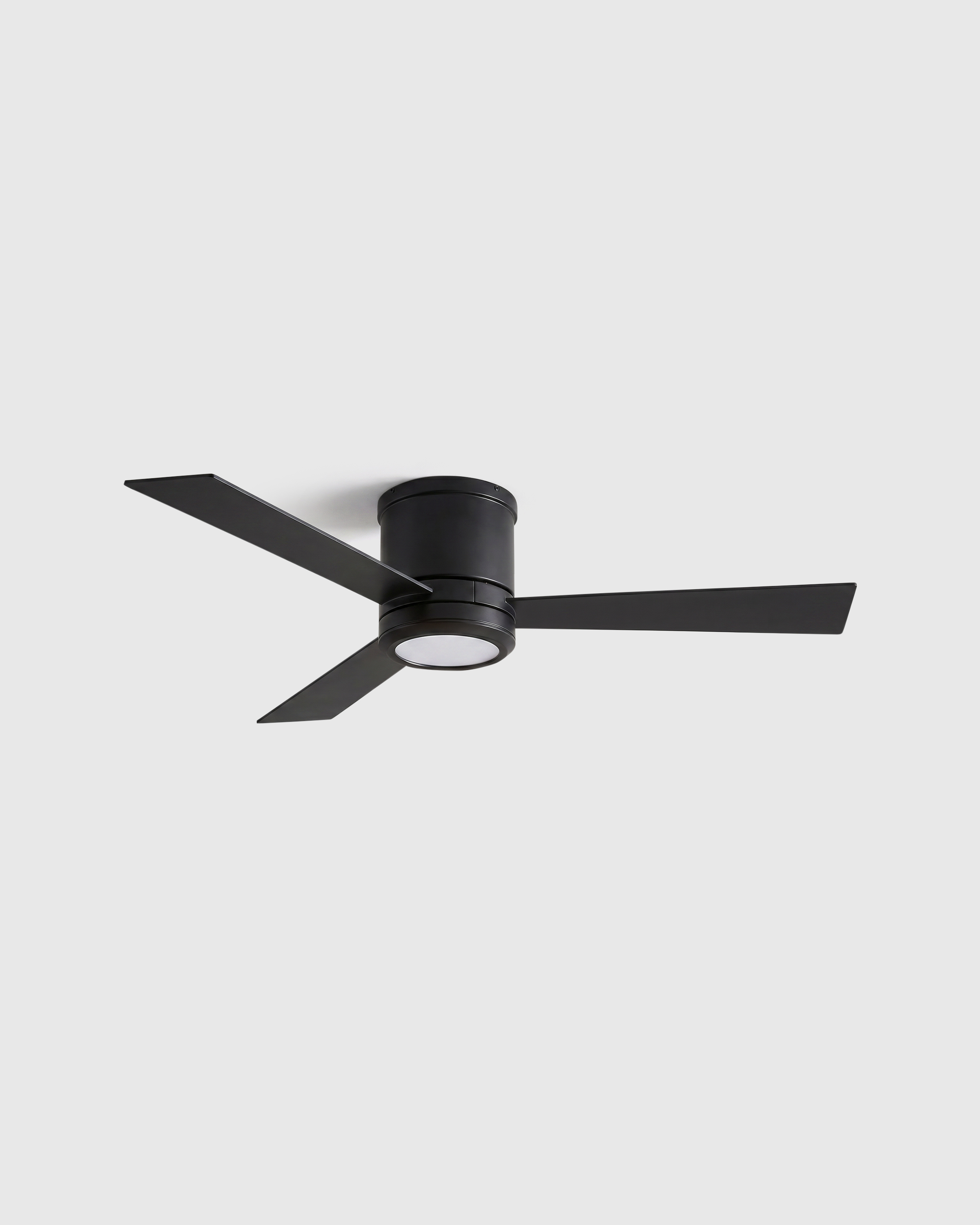 Black Simple Metal Hugger LED Ceiling Fan