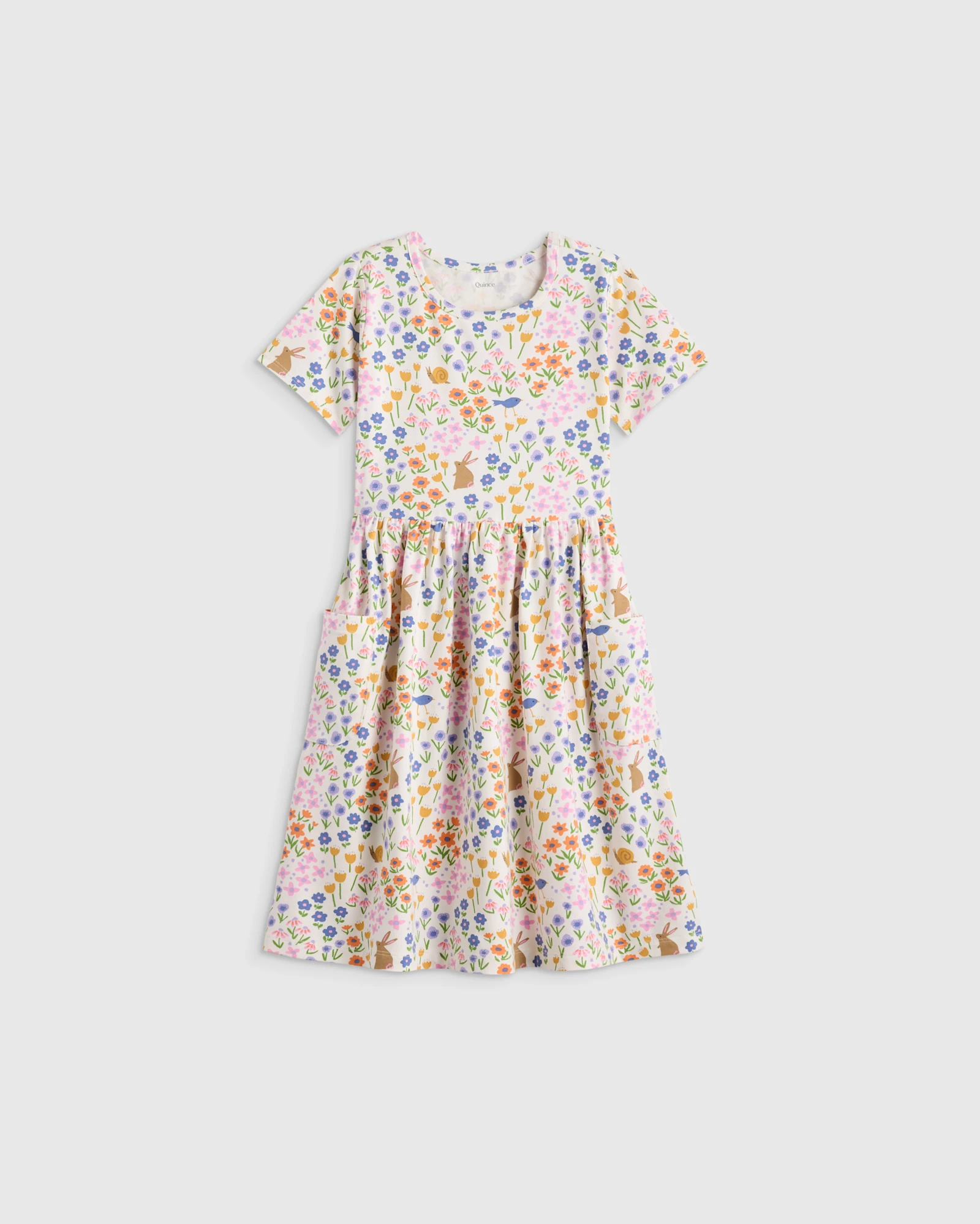 Organic Cotton Fit and Flare Pocket Dress - Toddler Girl