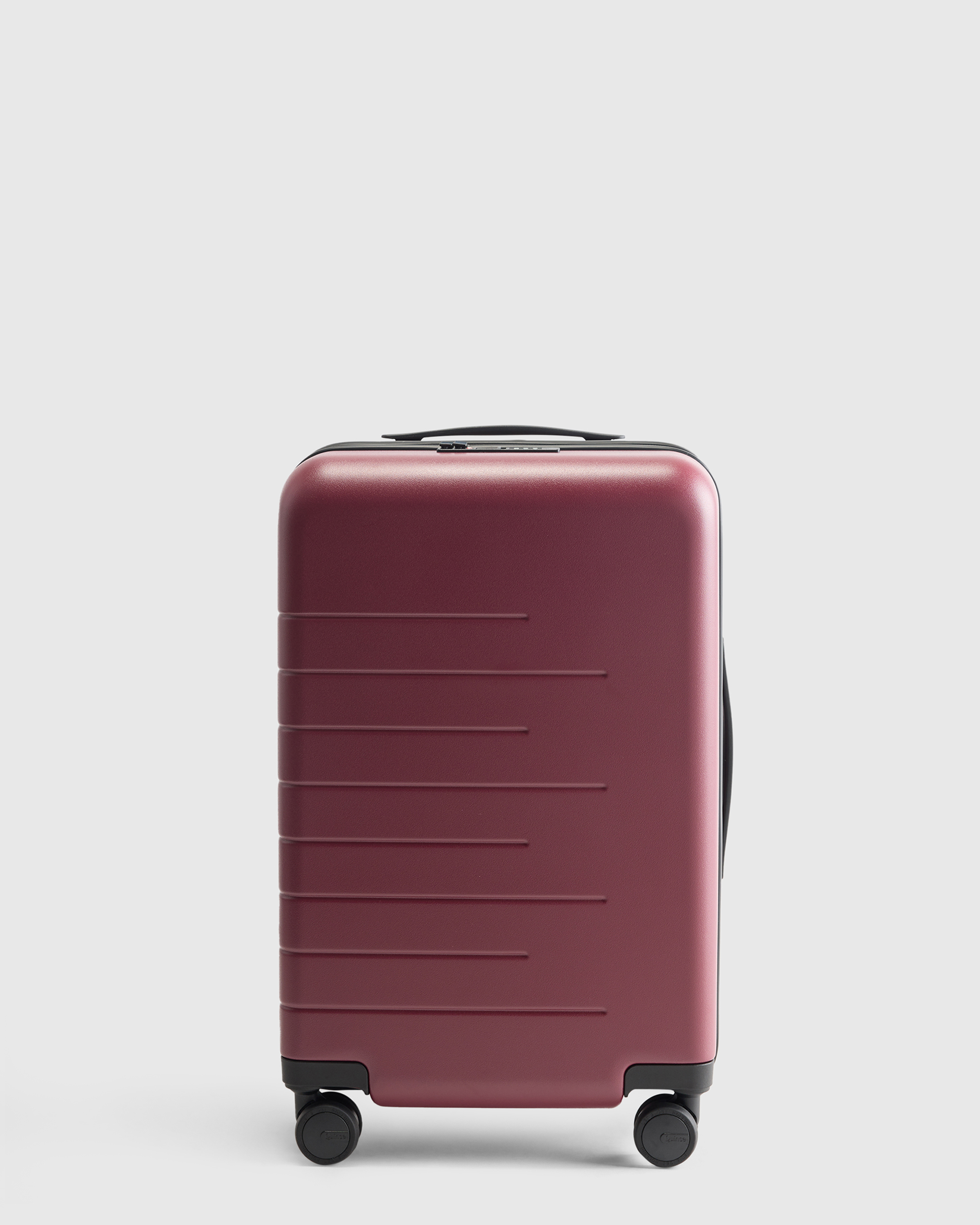 Quince Expandable Small Carry-on Suitcase In Burgundy