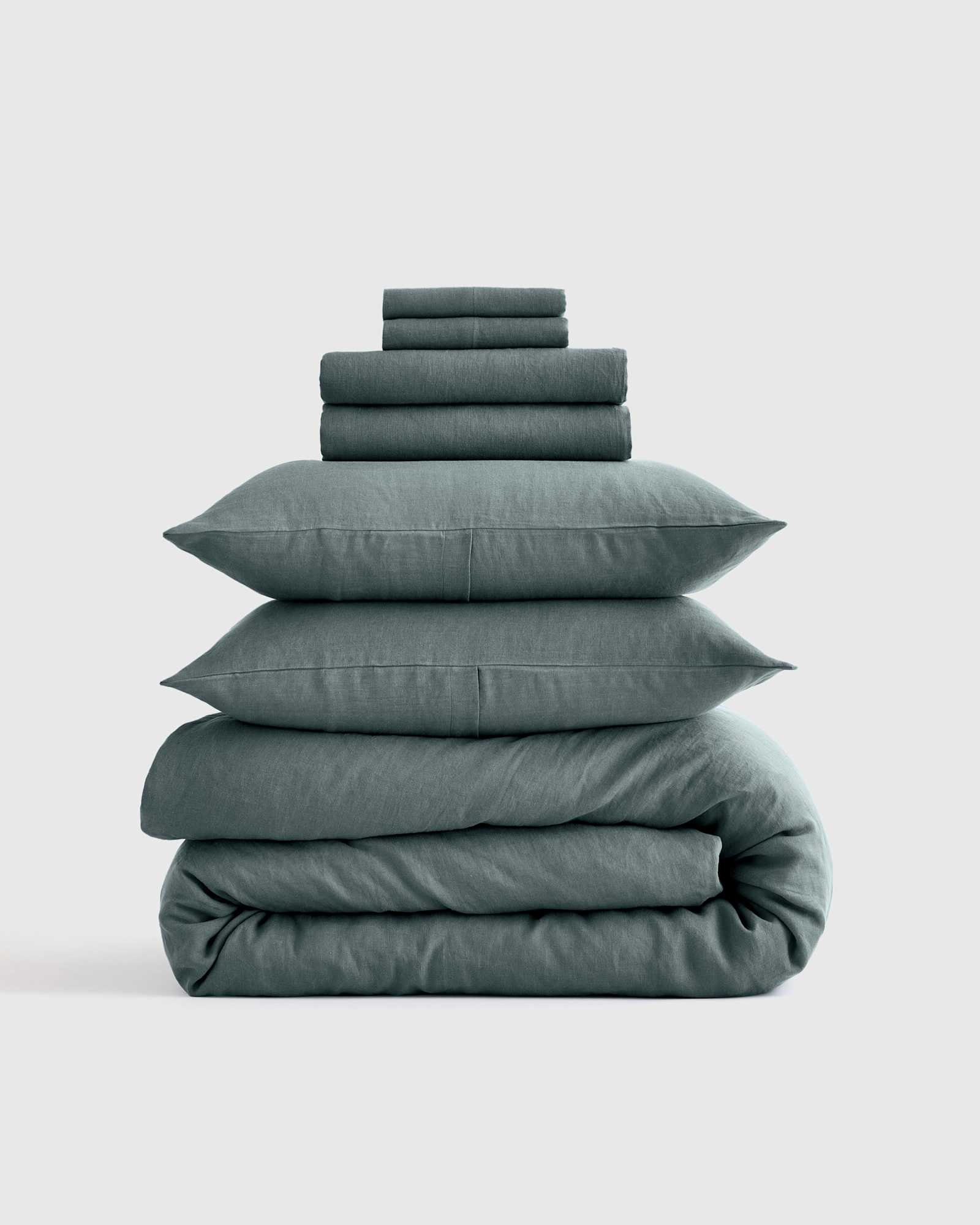 Deluxe Linen Duvet Bundle | Quince in Ocean